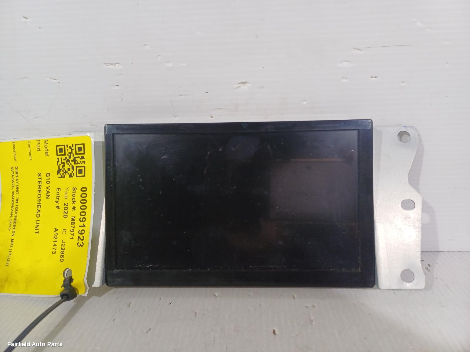 2015-2025 Ldv G10 Radio Cd Dvd Sat Tv