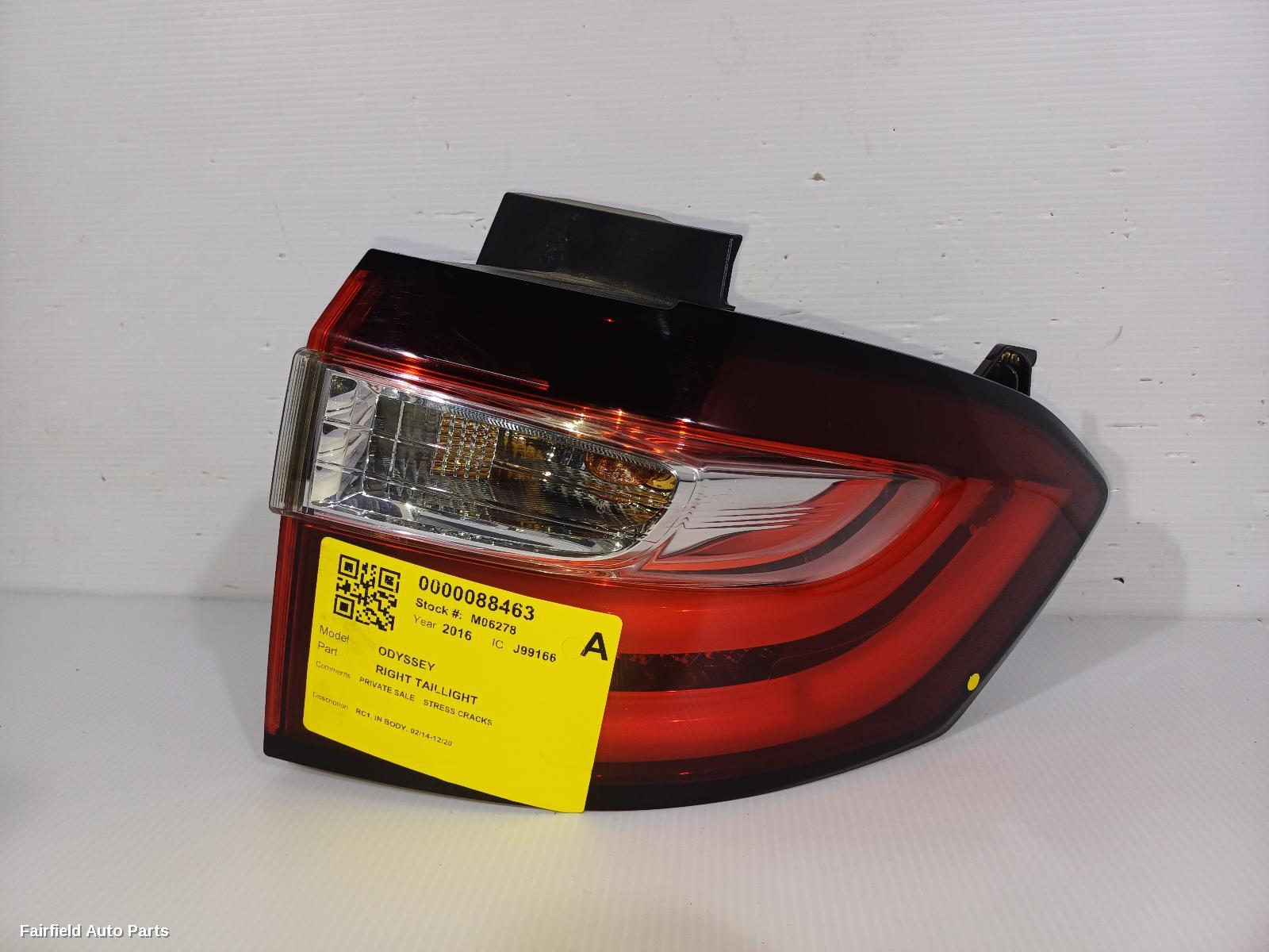 2014-2020 Honda Odyssey Right Taillight