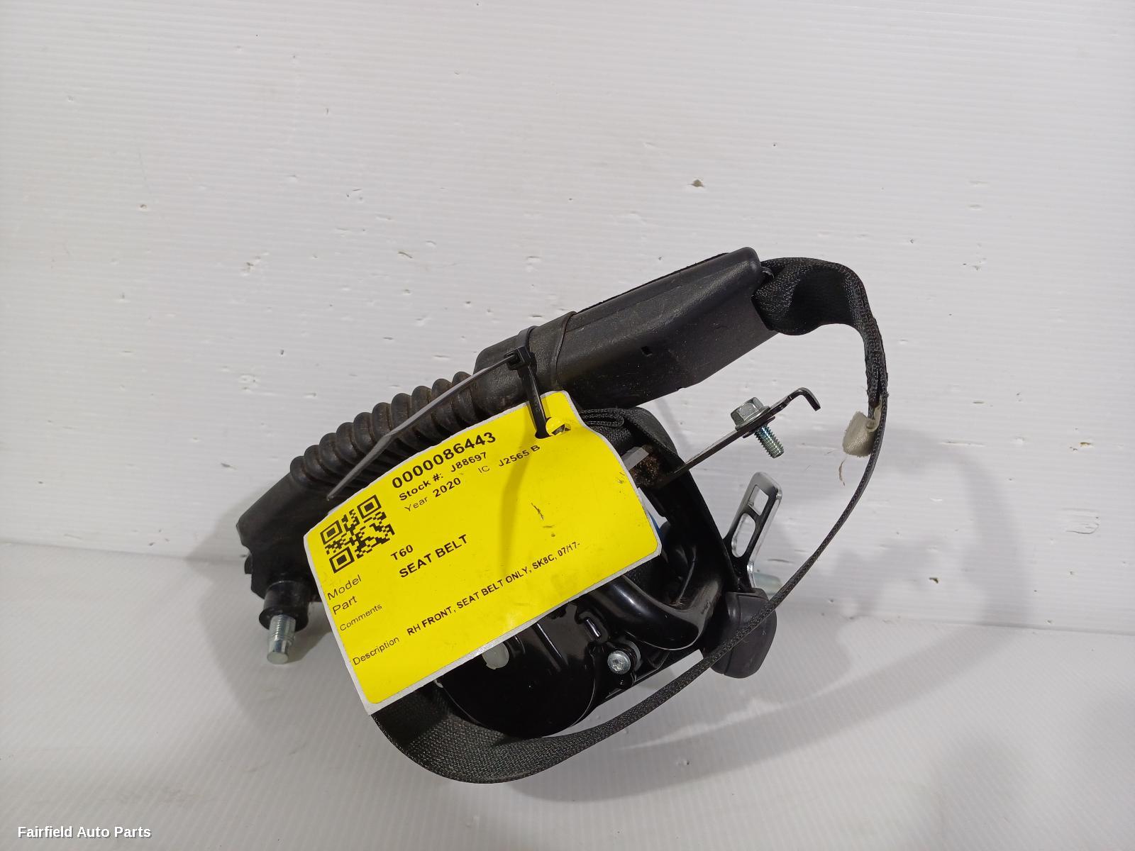 2017-2025 Ldv T60 Seatbelt Stalk