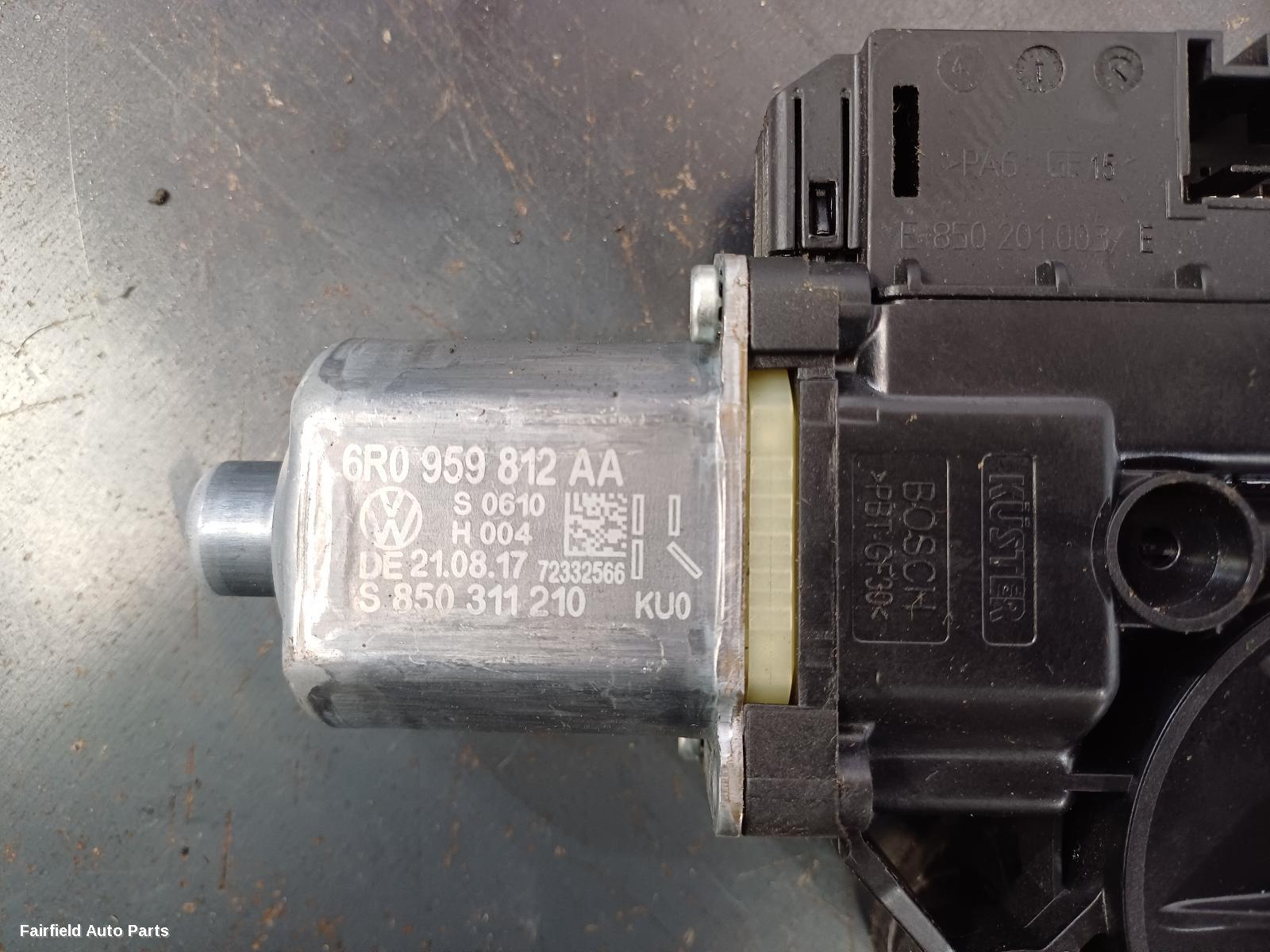 2010-2017 Volkswagen Polo Right Rear Wnd Reg Motor