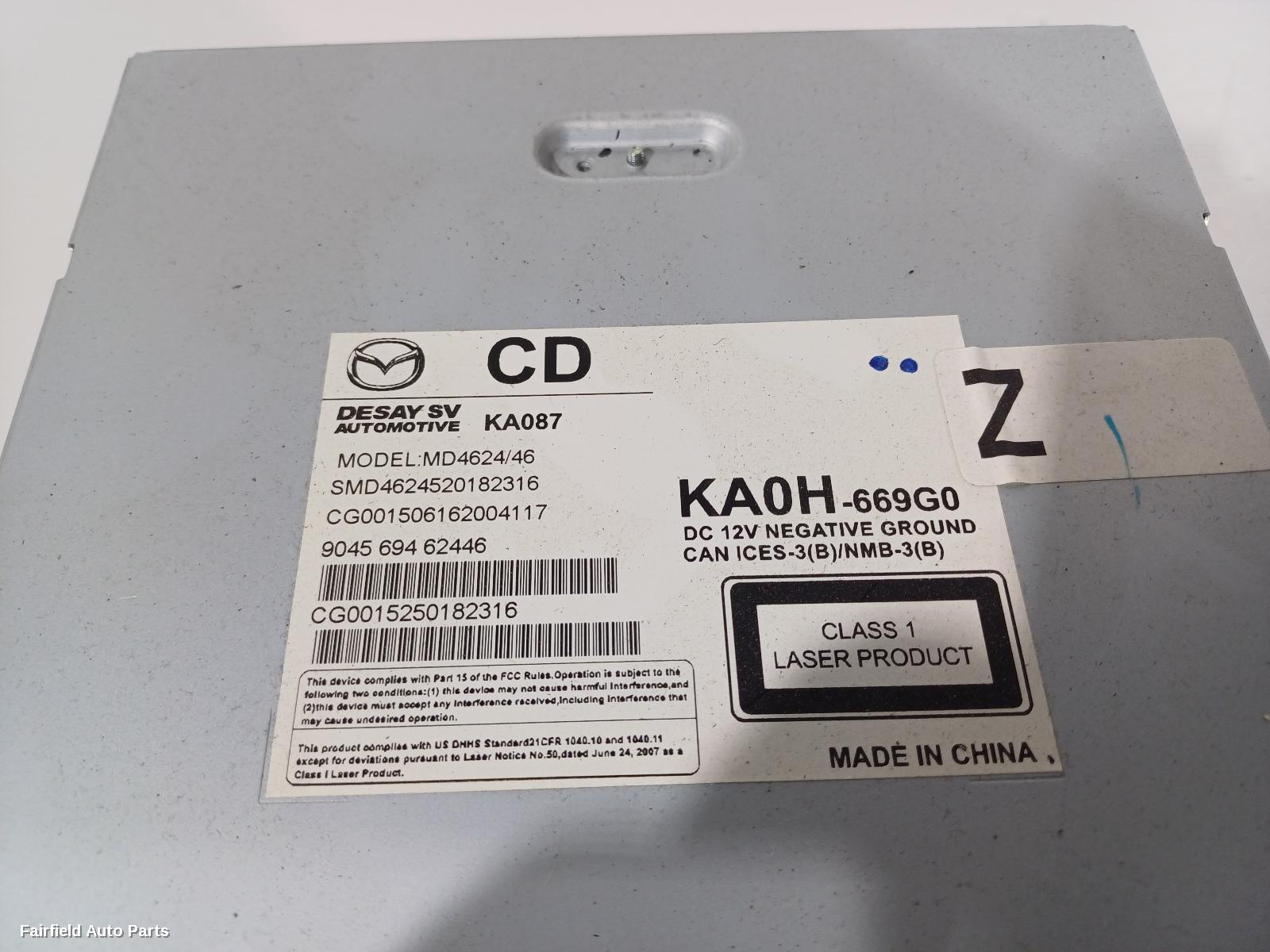 2014-2016 Mazda Cx5 Radio Cd Dvd Sat Tv