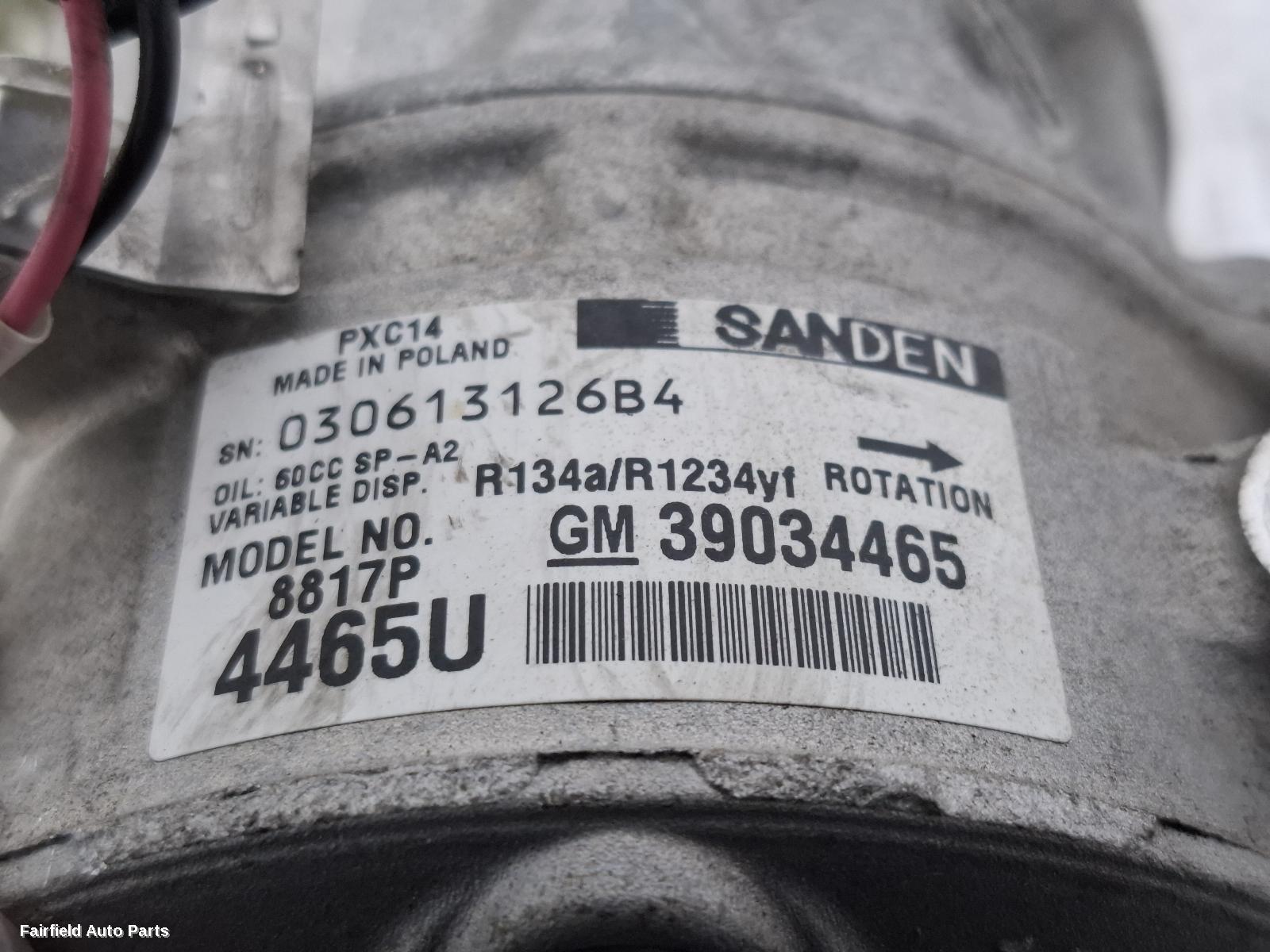 2016-2020 Holden Astra A C Compressor