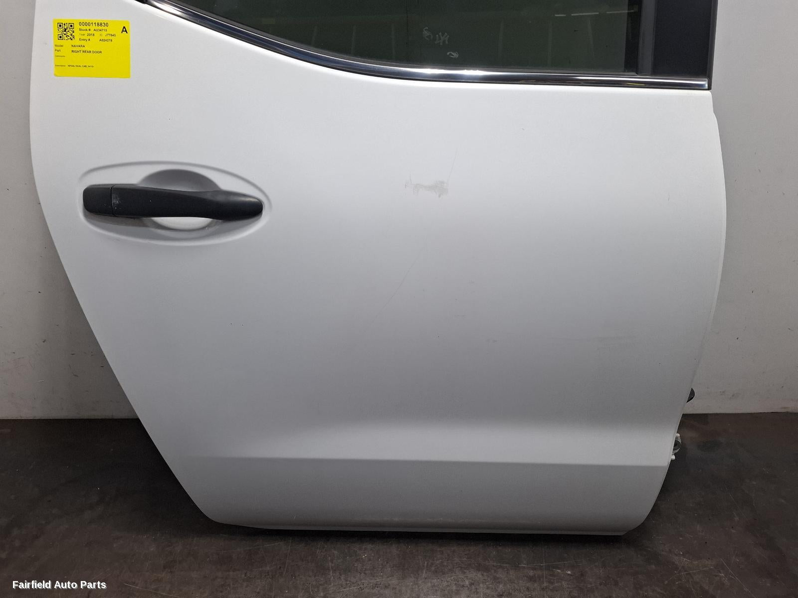 2015-2025 Nissan Navara Right Rear Door Sliding