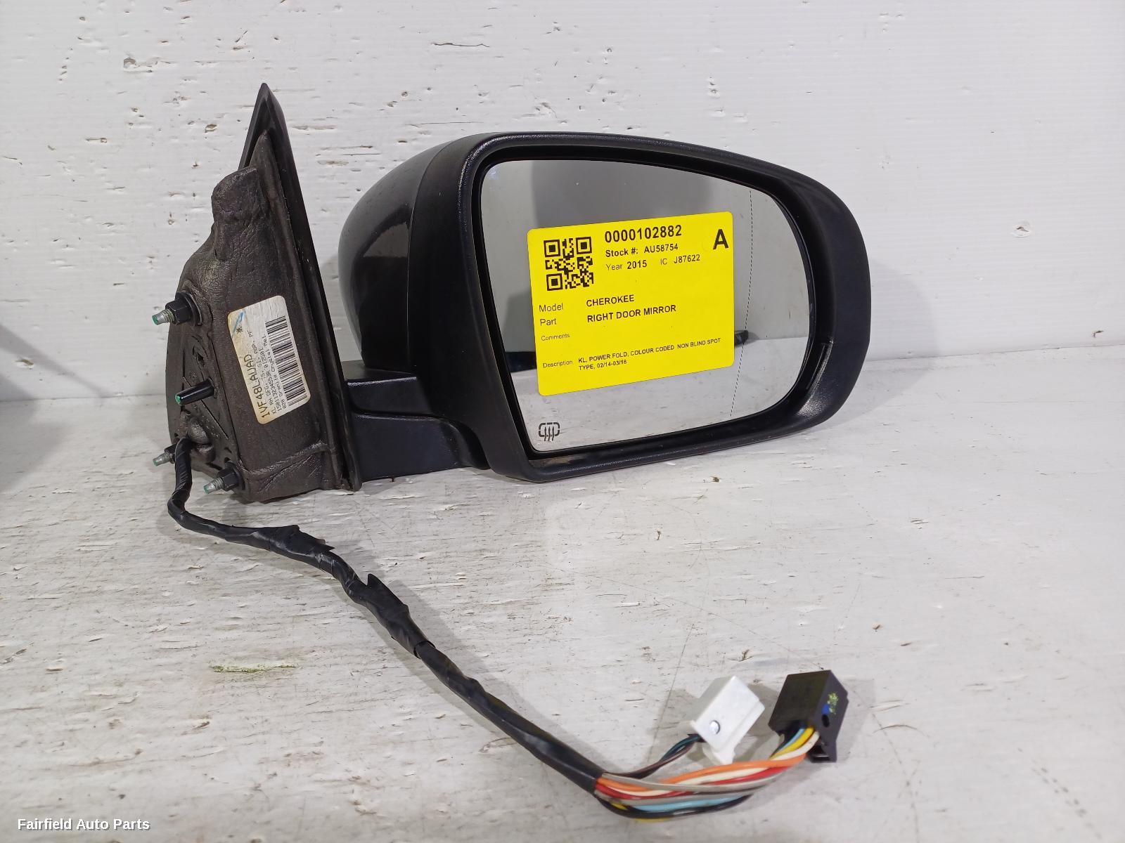 2014-2018 Jeep Cherokee Right Door Mirror