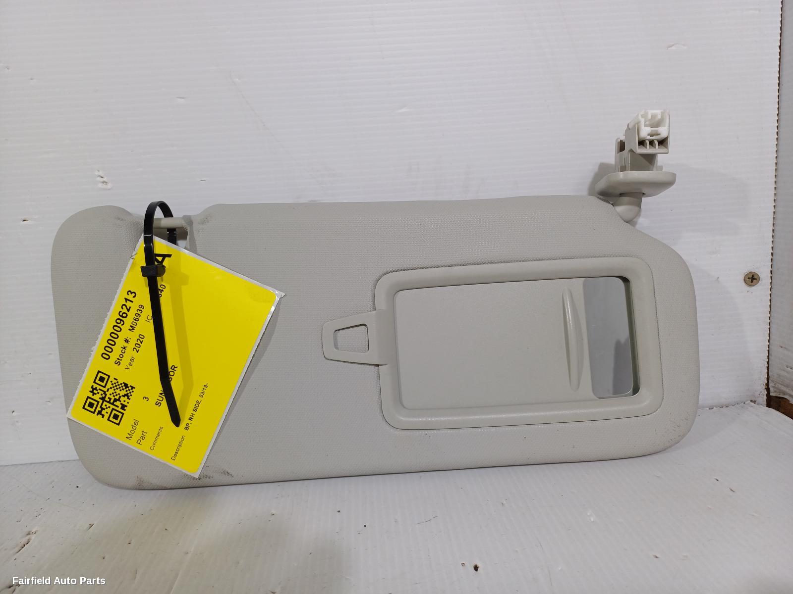 2019-2026 Mazda 3 Sunvisor