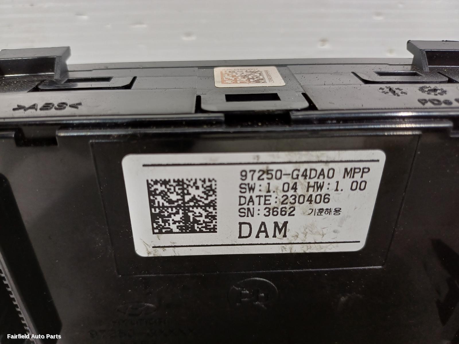 2017-2025 Hyundai I30 Heater Ac Controls