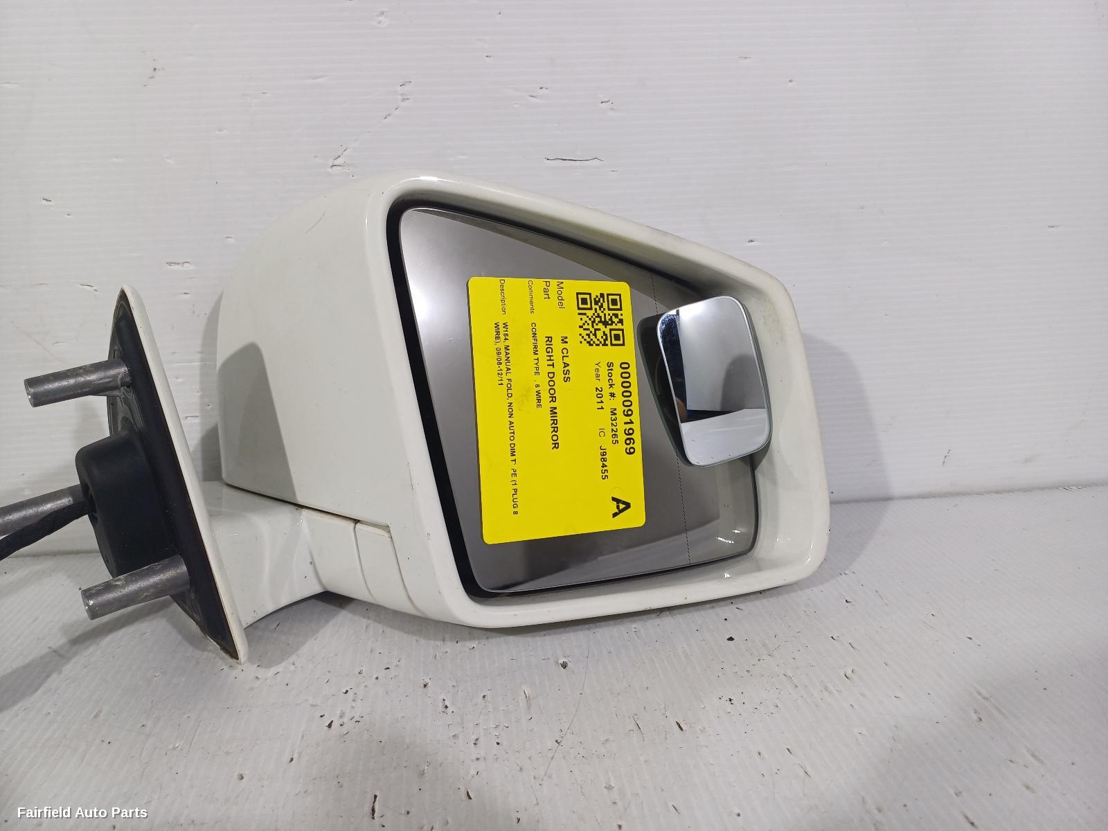 2008-2011 Mercedes M Class Right Door Mirror