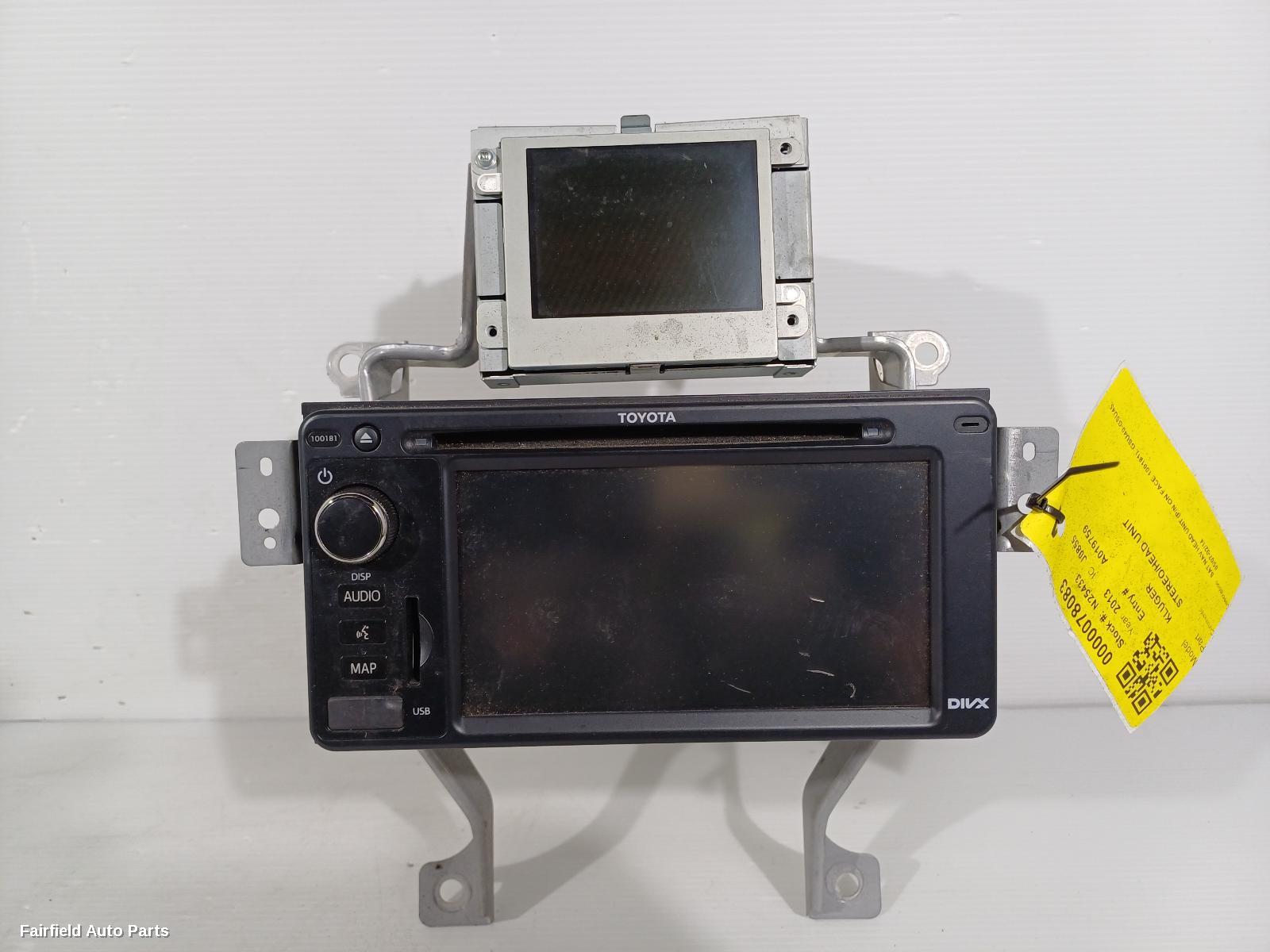 2007-2014 Toyota Kluger Radio Cd Dvd Sat Tv