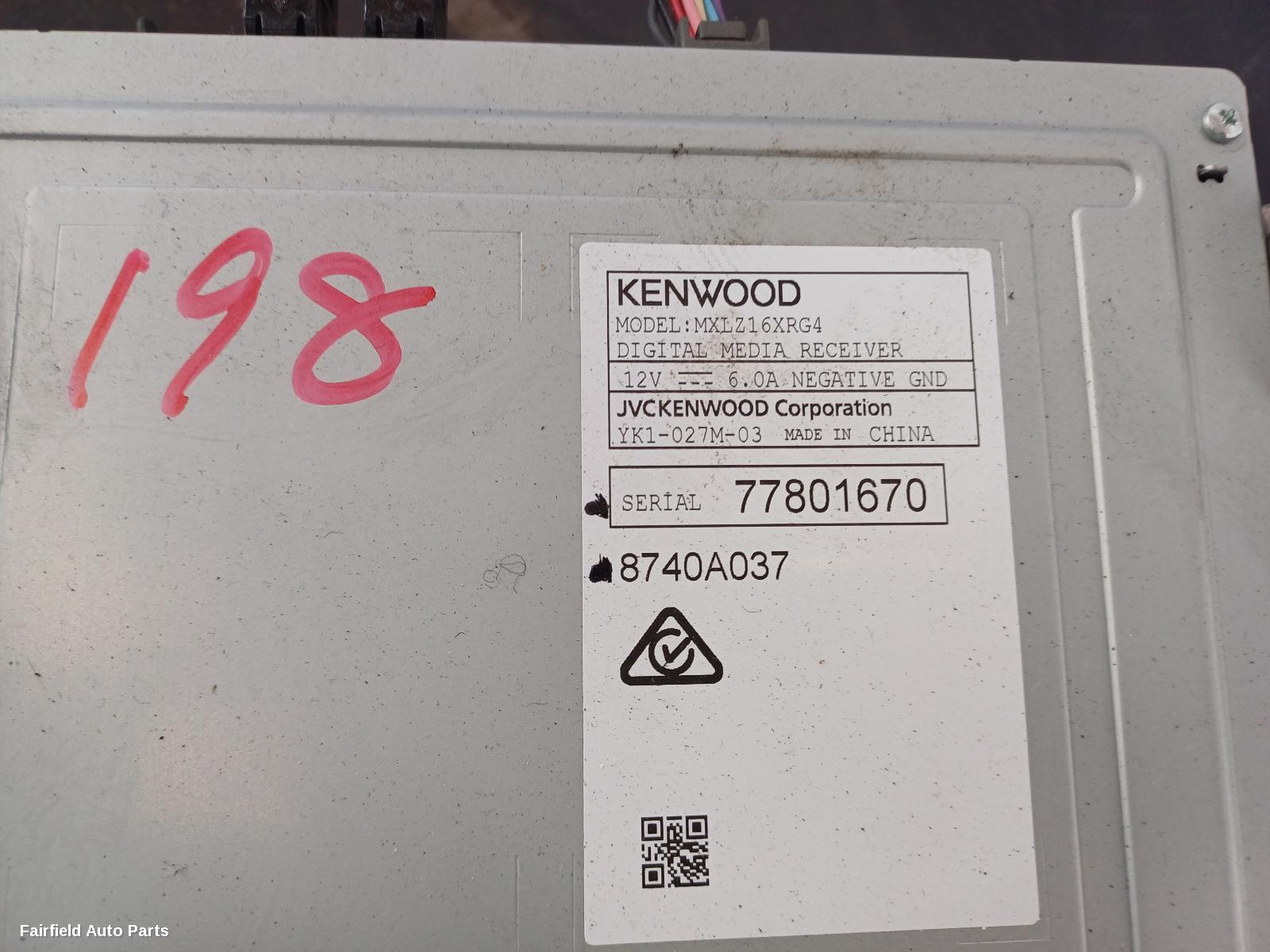 2017-2019 Mitsubishi Asx Radio Cd Dvd Sat Tv