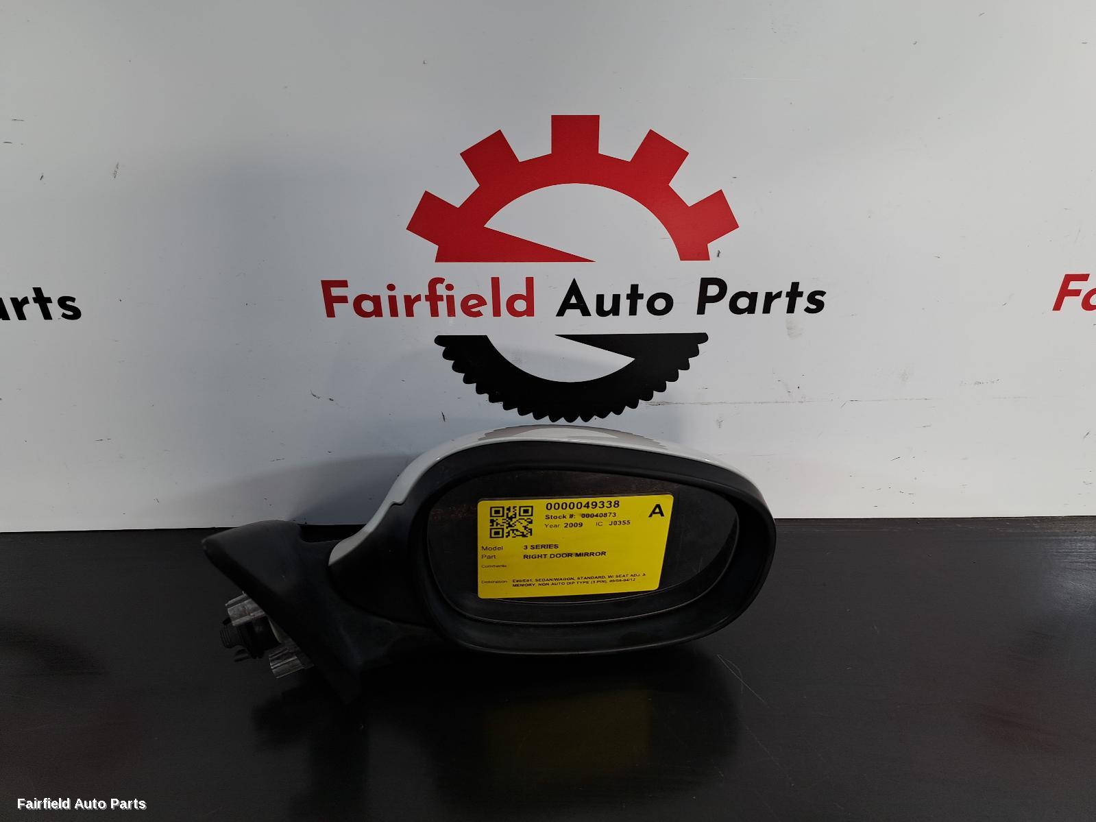 2008-2012 Bmw 3 Series Right Door Mirror