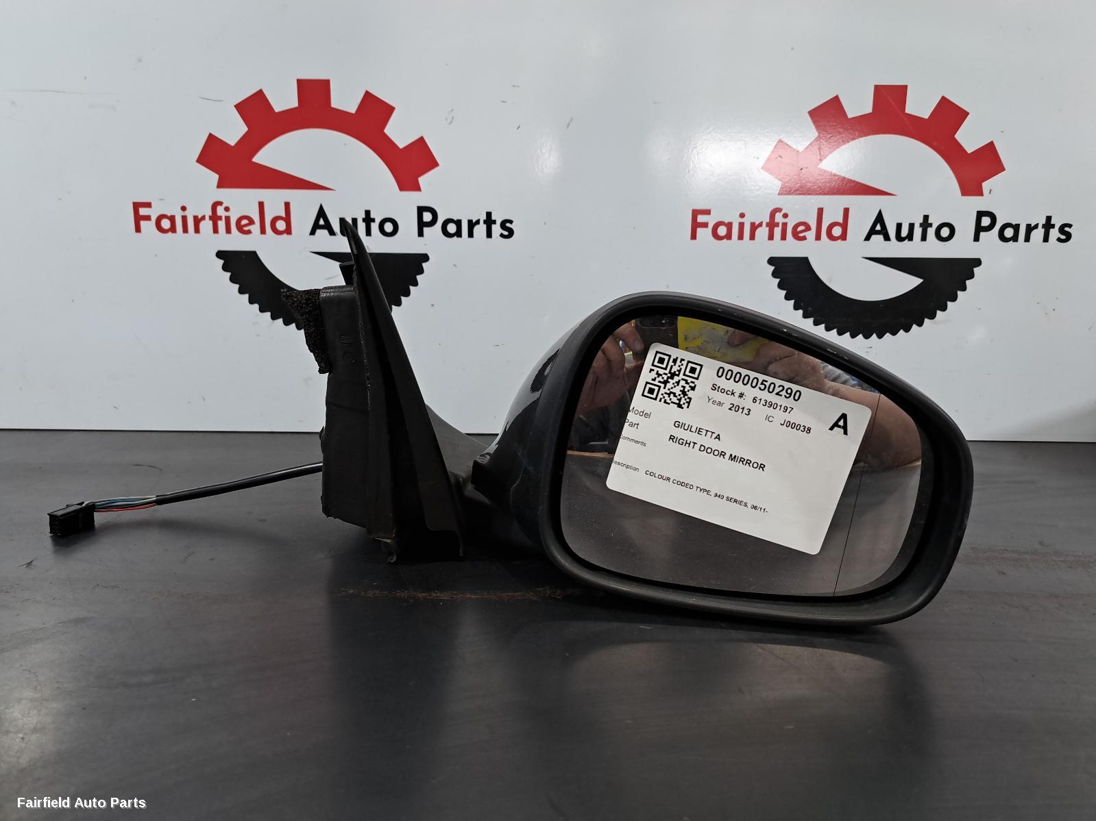 2011-2020 Alfa Romeo Giulietta Right Door Mirror