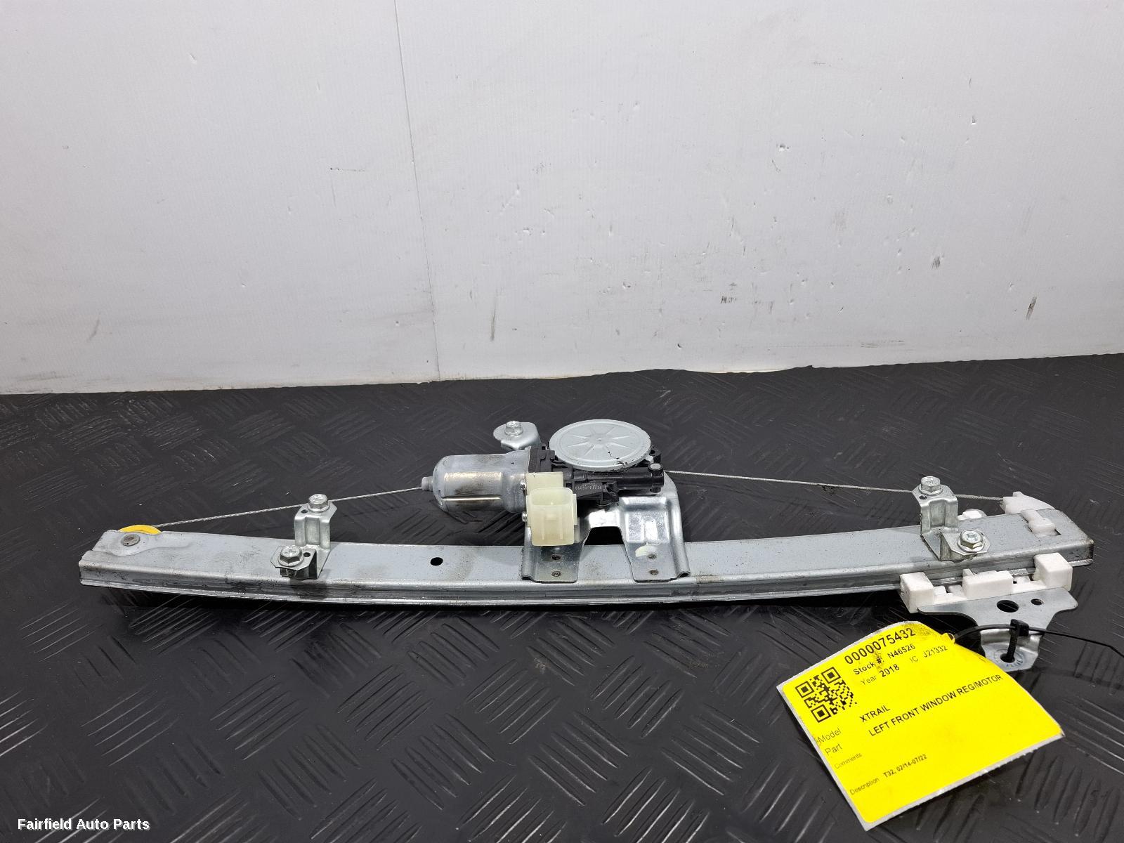 2014-2022 Nissan Xtrail Left Front Window Reg Motor