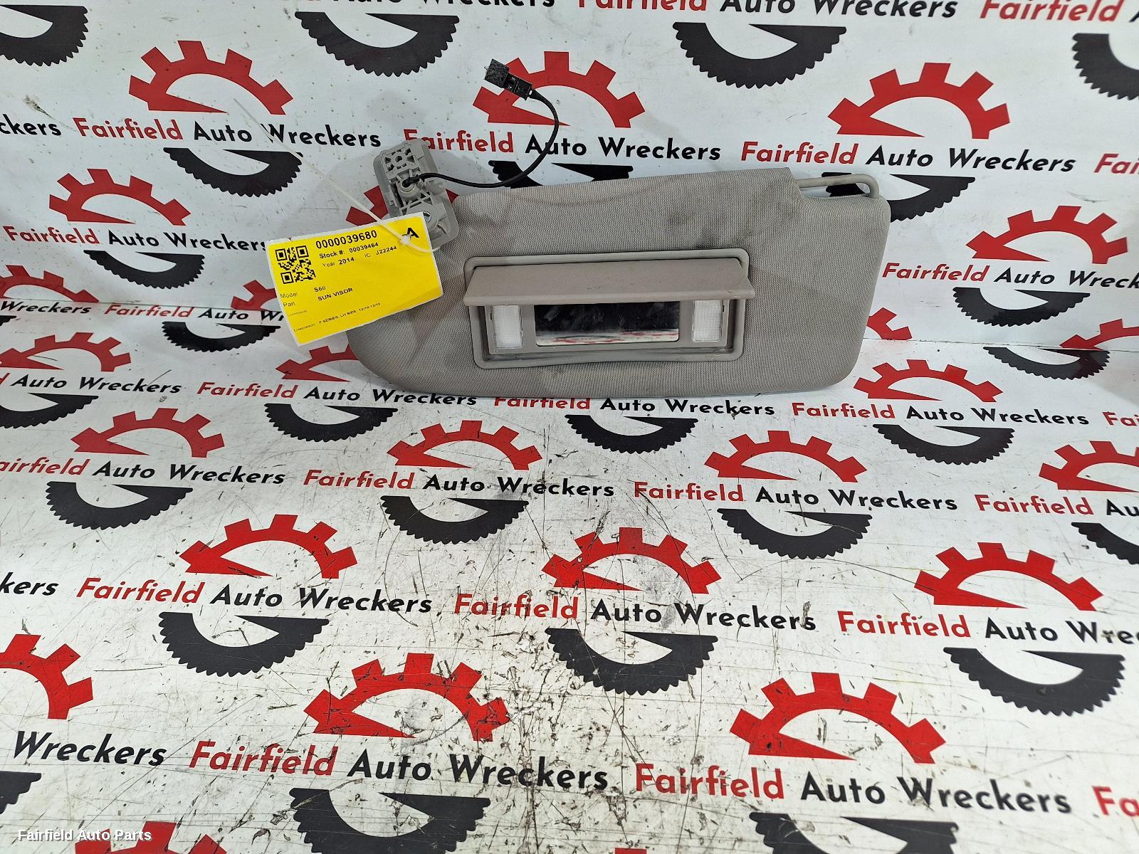 2010-2018 Volvo S60/v60 Sunvisor