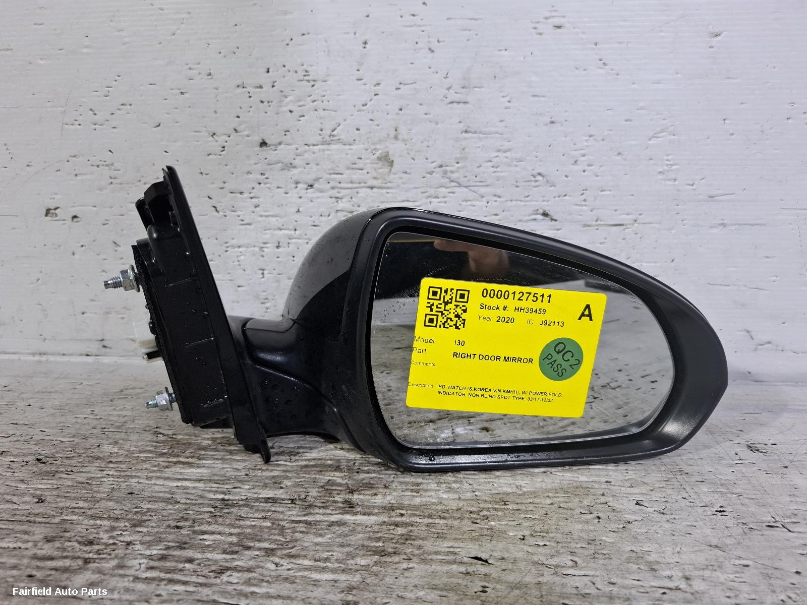2017-2023 Hyundai I30 Right Door Mirror