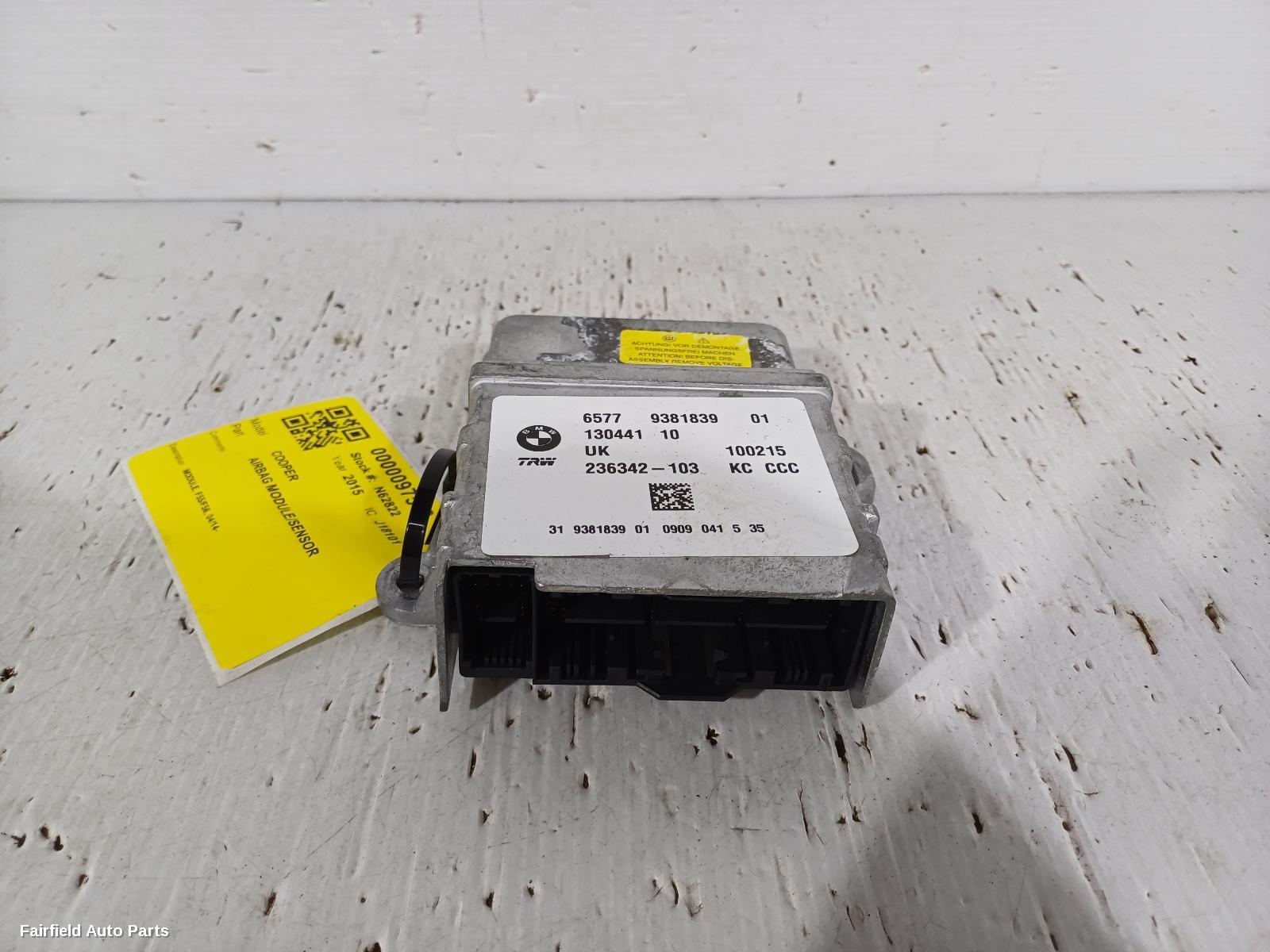 2014-2023 Mini Cooper Airbag Module Sensor