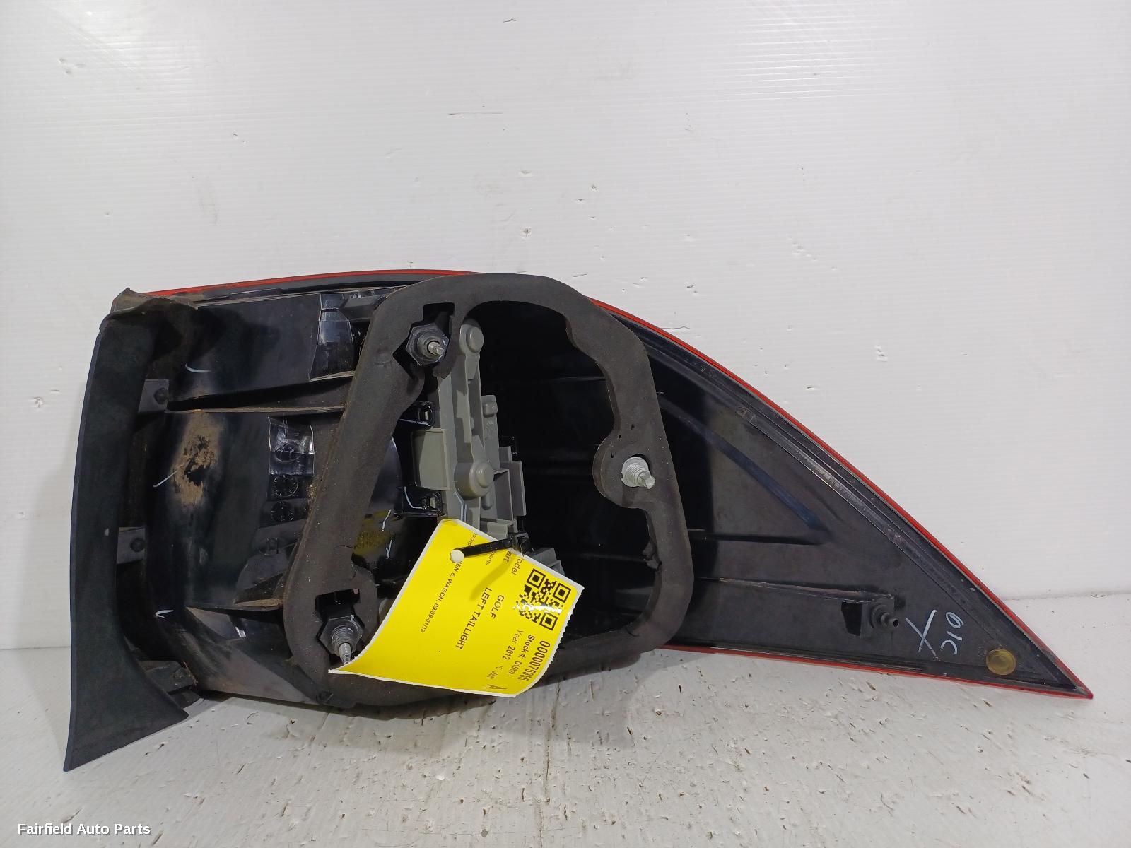 2009-2013 Volkswagen Golf Left Taillight
