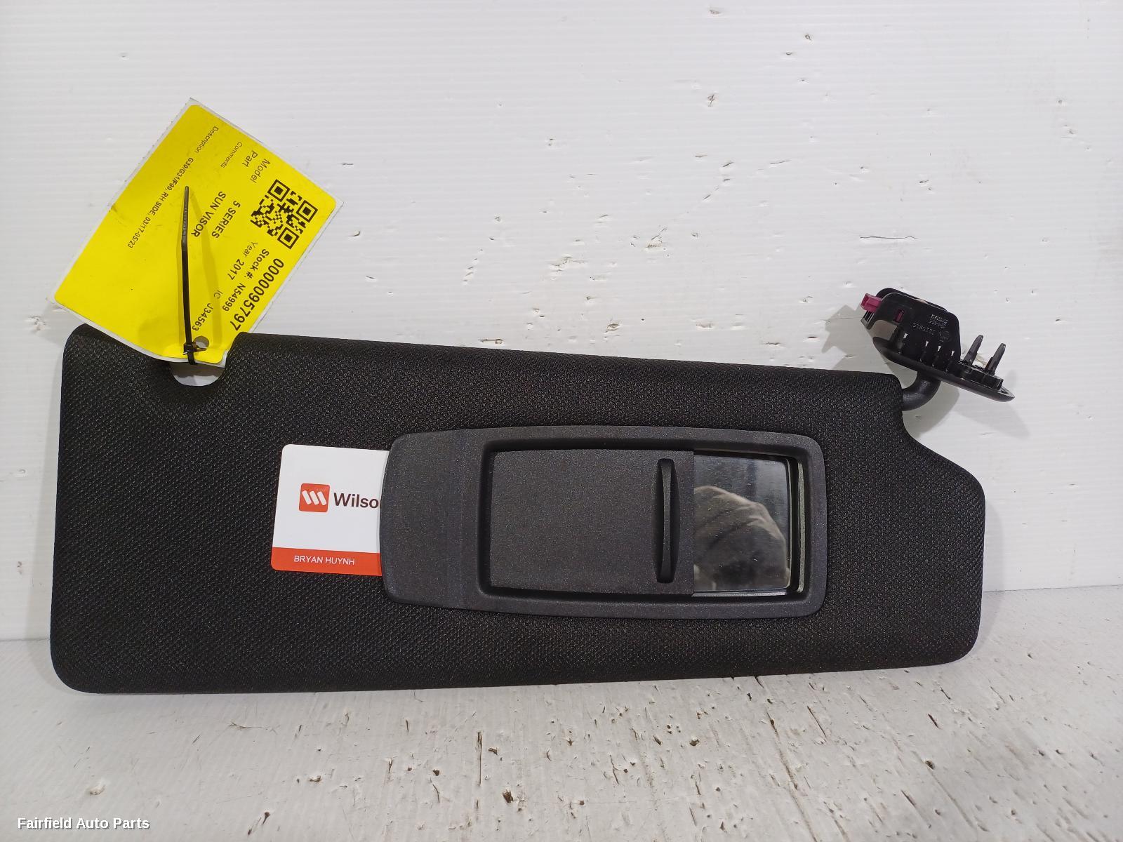 2017-2023 Bmw 5 Series Sunvisor