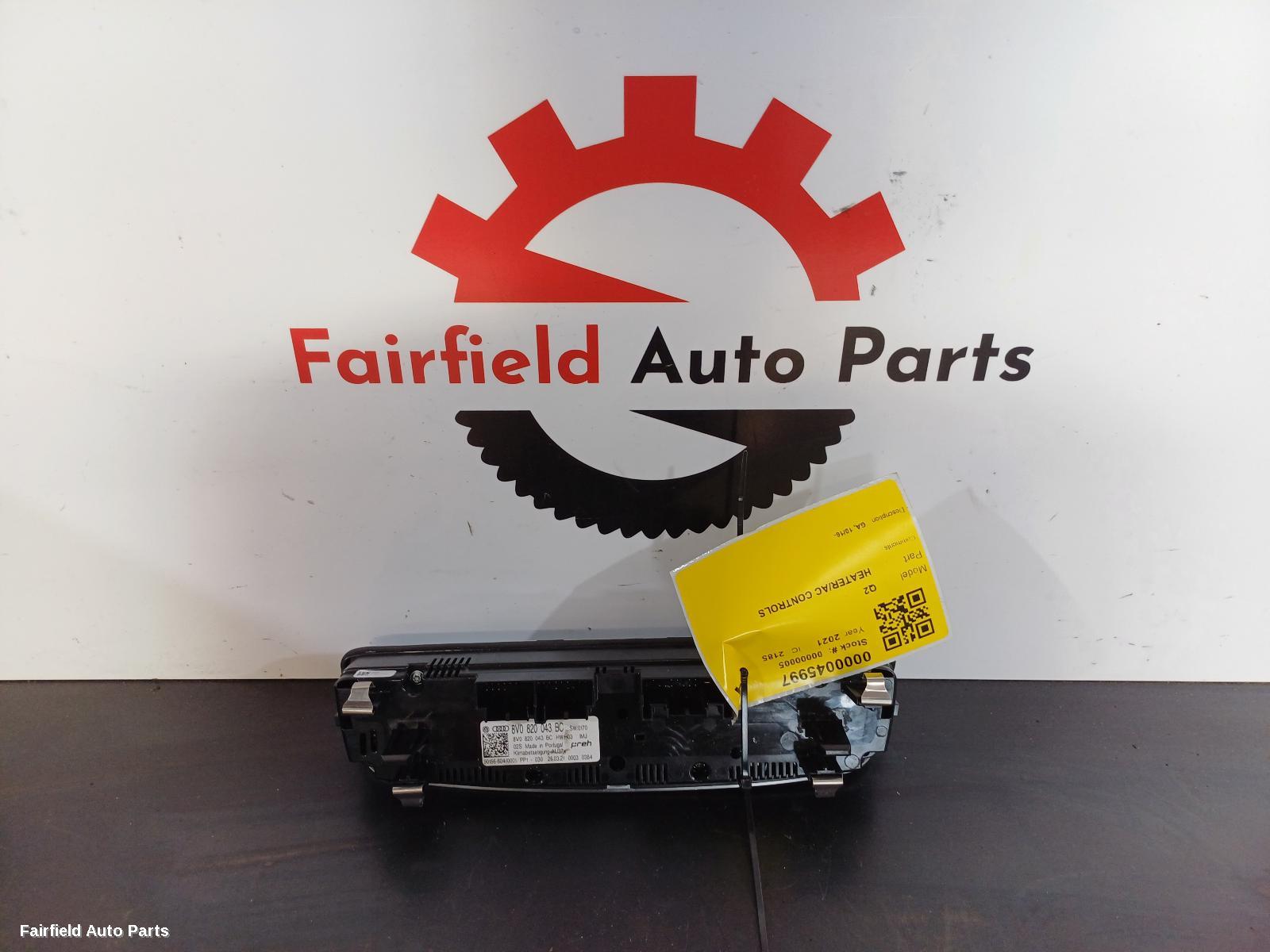 2016-2026 Audi Q2 Heater Ac Controls