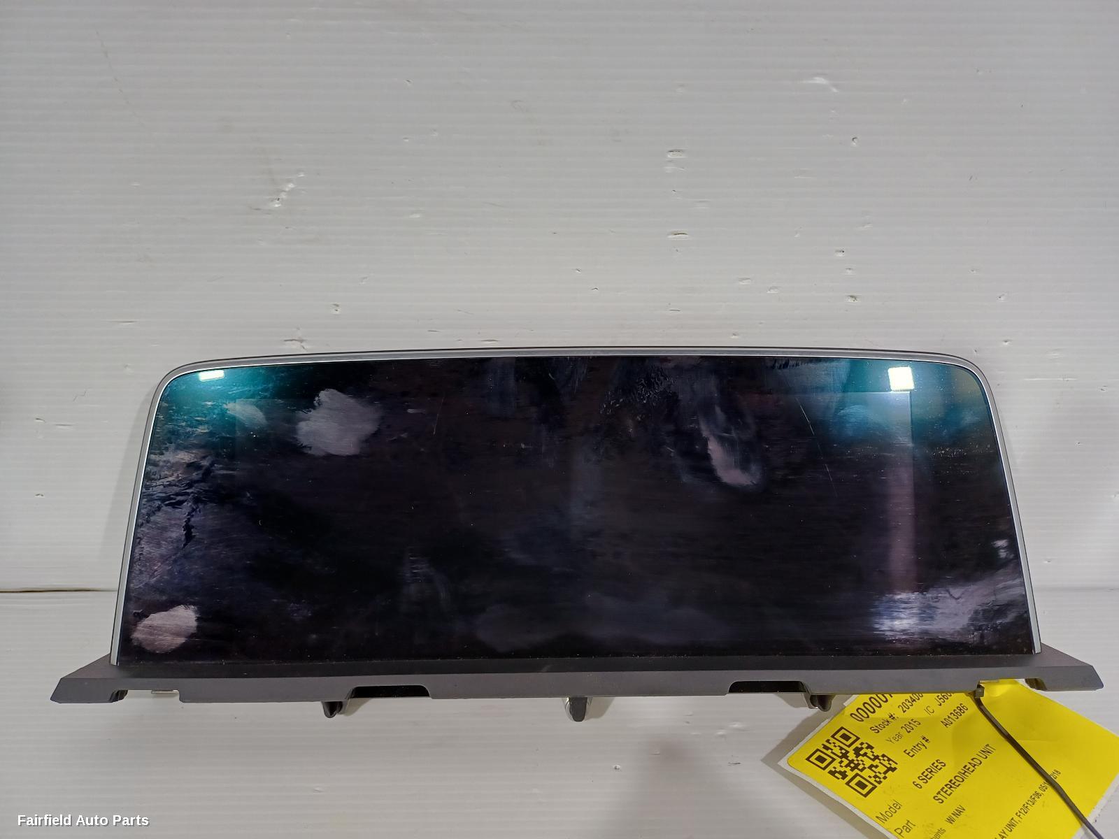 2011-2018 Bmw 6 Series Radio Cd Dvd Sat Tv