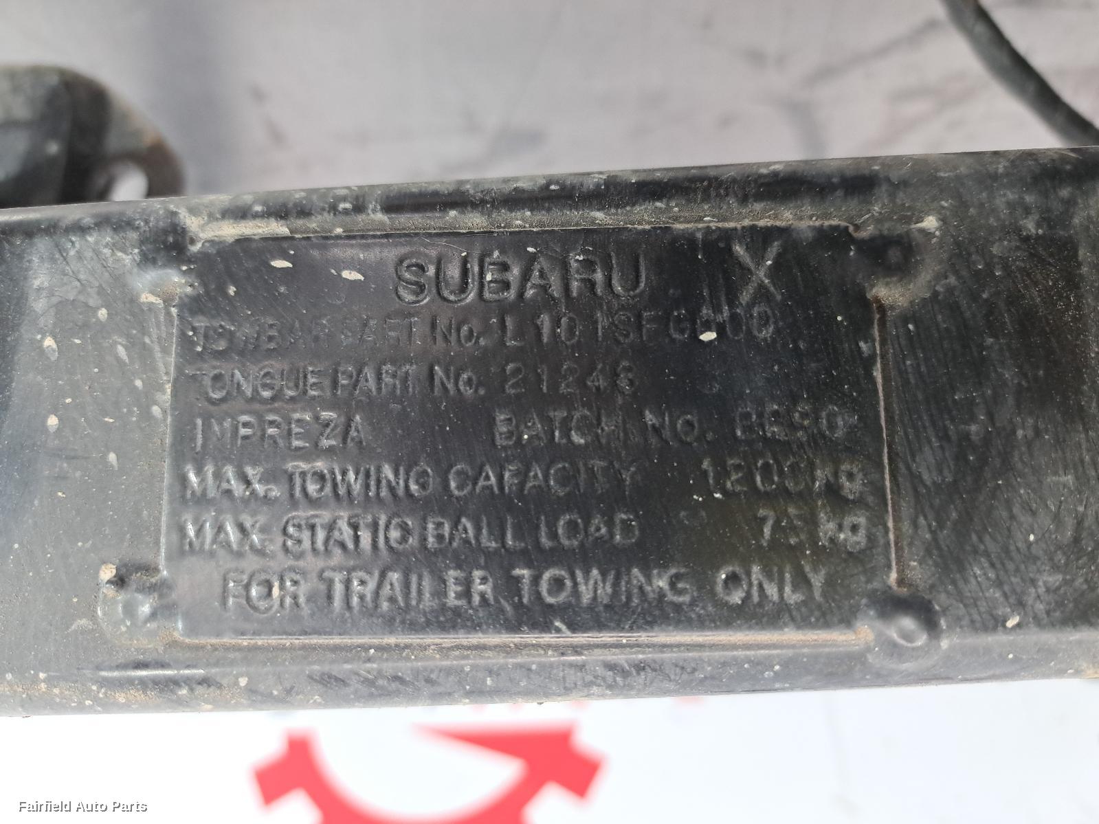 2007-2011 Subaru Impreza Towbar