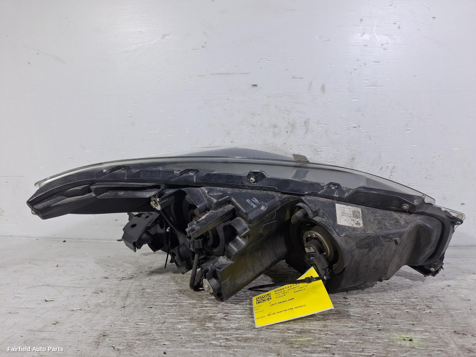 2016-2019 Mazda 3 Left Headlamp