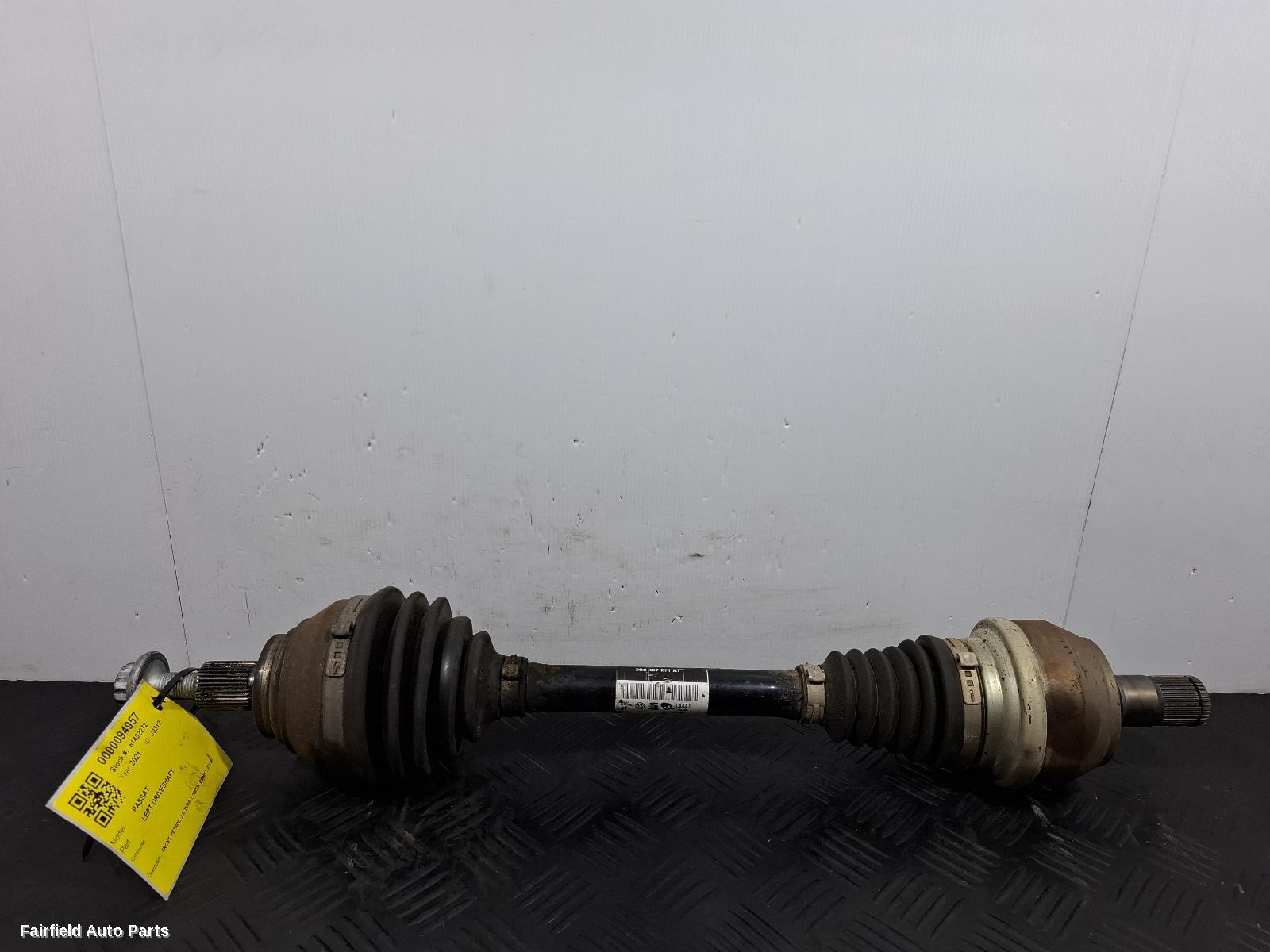 2016-2023 Volkswagen Passat Left Driveshaft