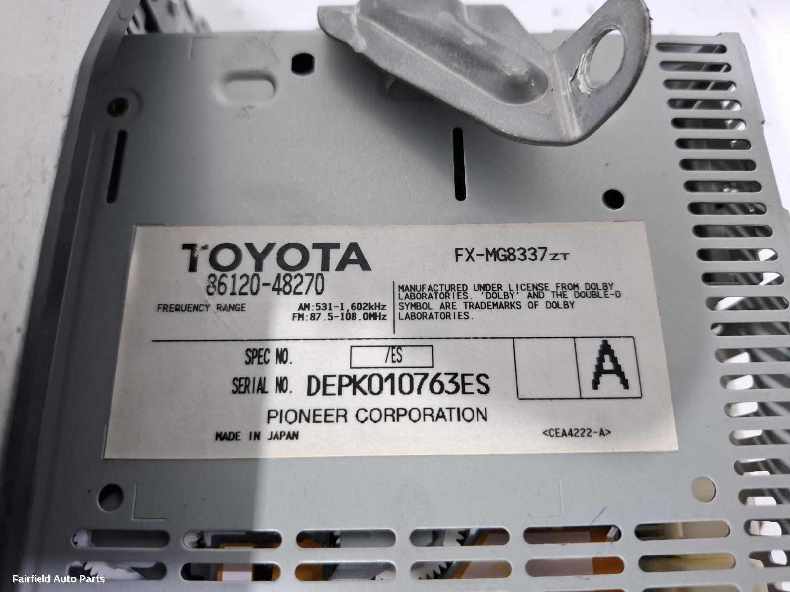 2003-2005 Lexus Rx Series Radio Cd Dvd Sat Tv