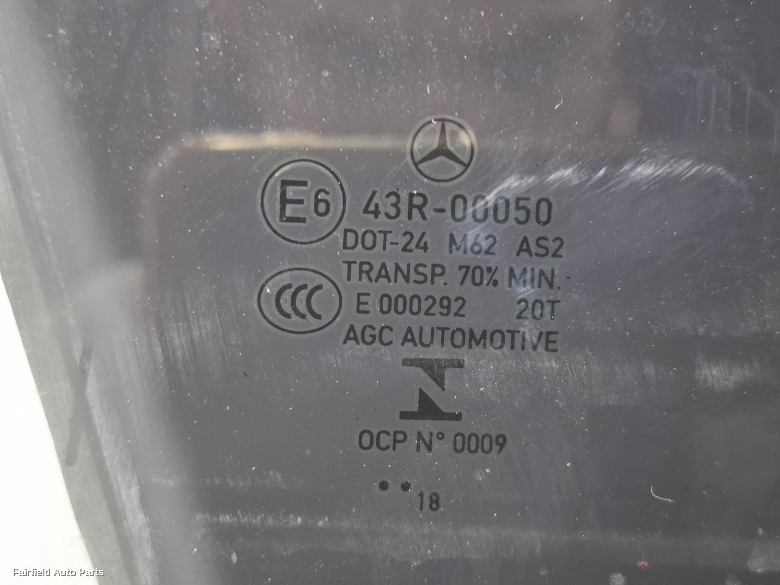 2014-2021 Mercedes C Class Right Front Door Window