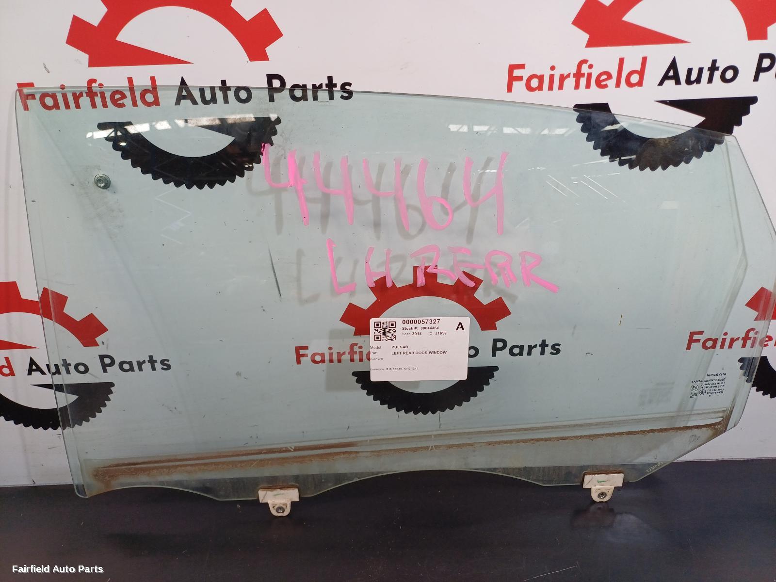 2012-2017 Nissan Pulsar Left Rear Door Window