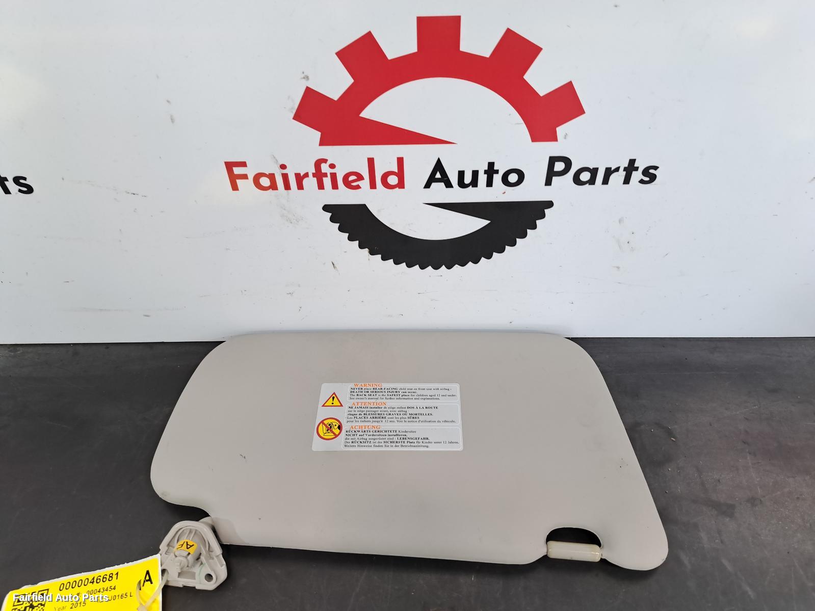 2013-2016 Nissan Pulsar Sunvisor