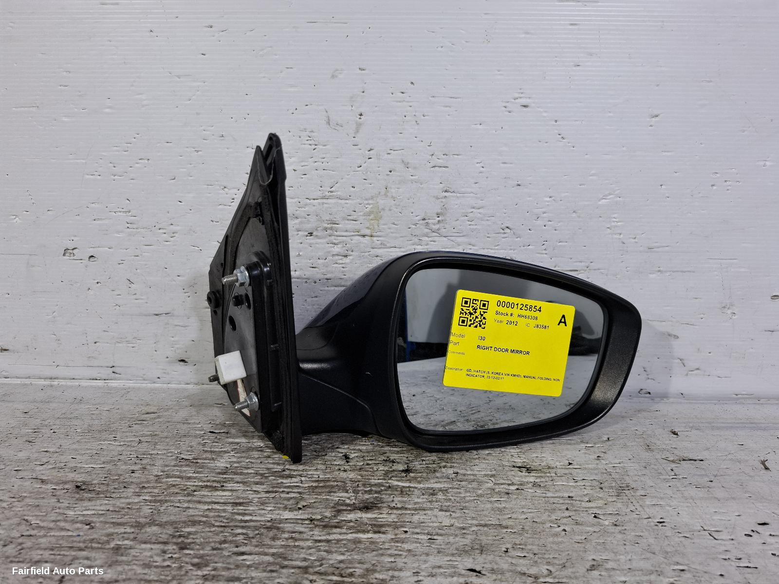 2012-2017 Hyundai I30 Right Door Mirror