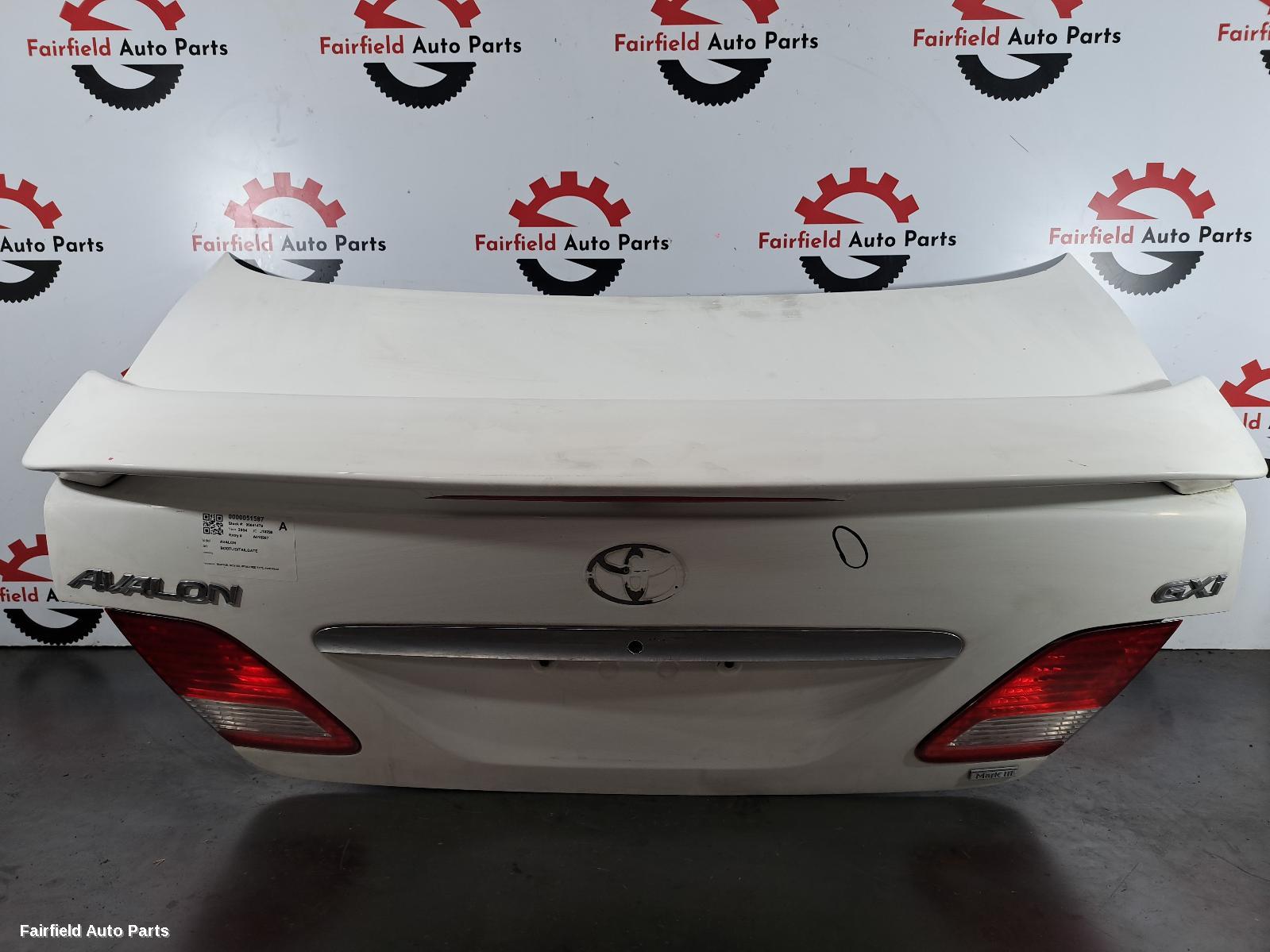 2003-2005 Toyota Avalon Bootlid Tailgate