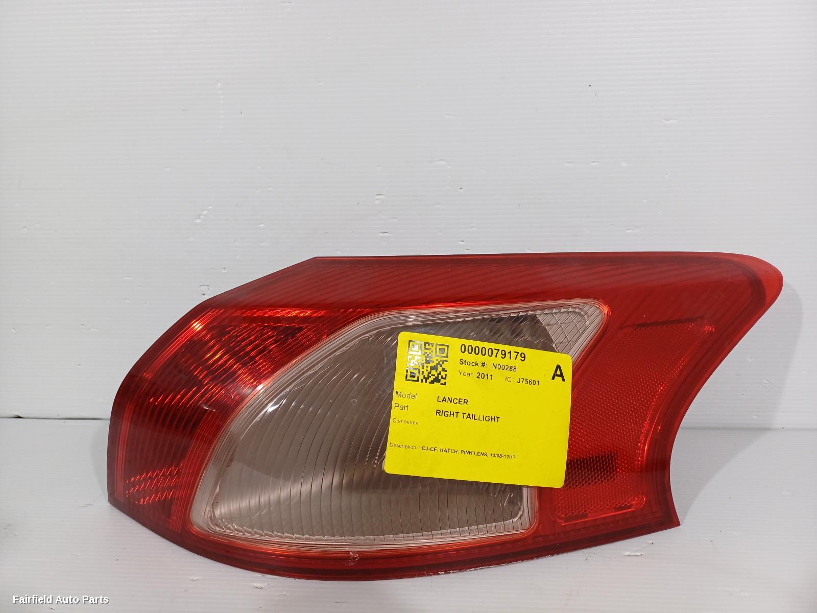 2008-2017 Mitsubishi Lancer Right Taillight