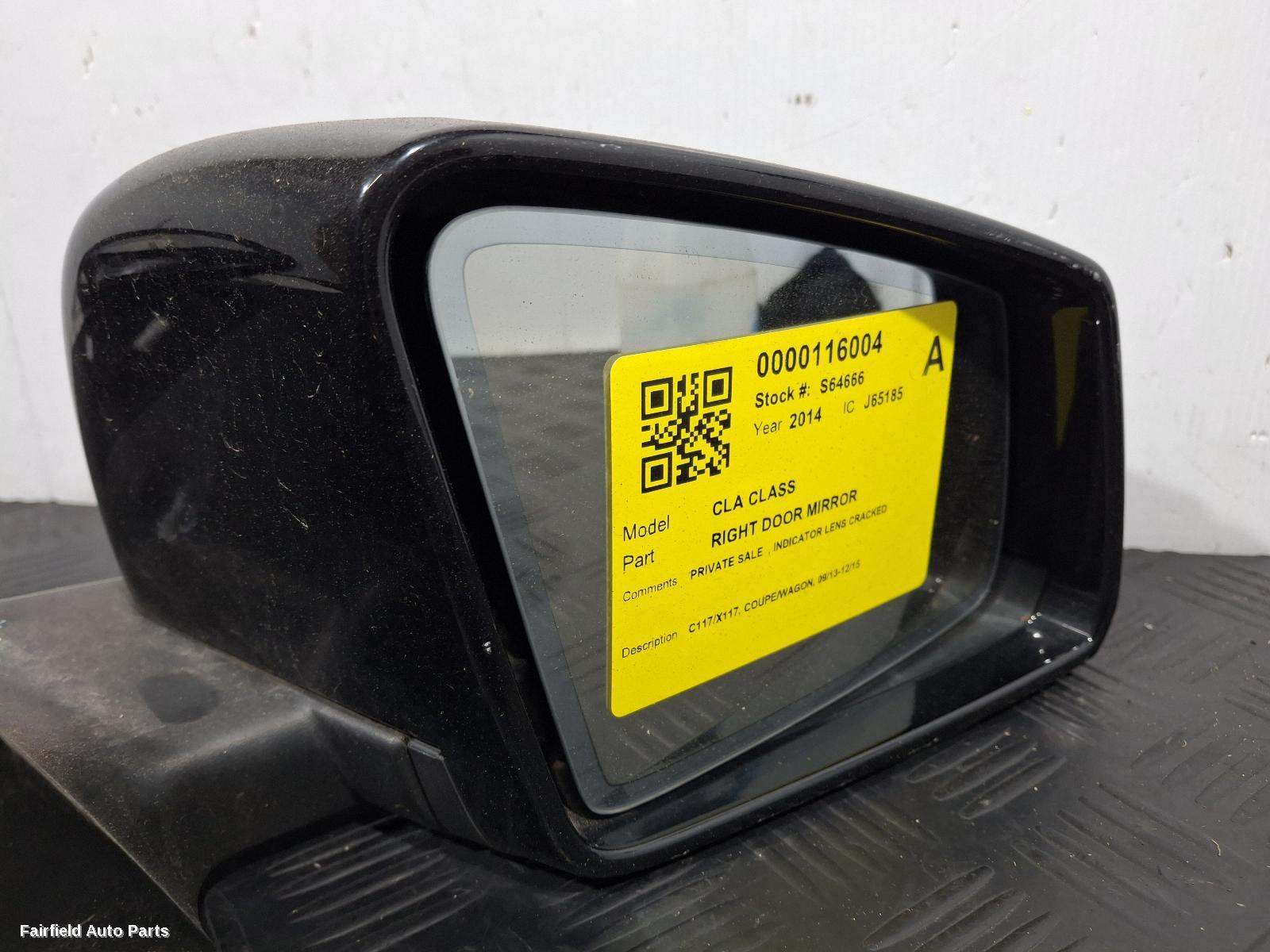2013-2015 Mercedes Cla Class Right Door Mirror