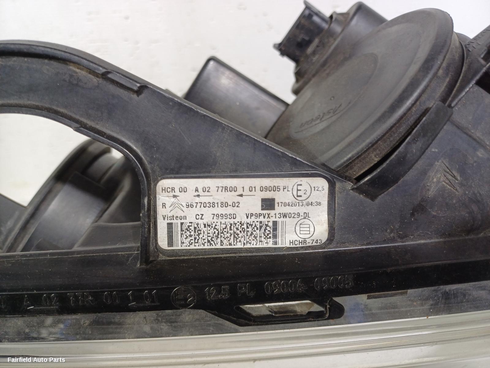 2010-2016 Citroen Ds3 Left Headlamp
