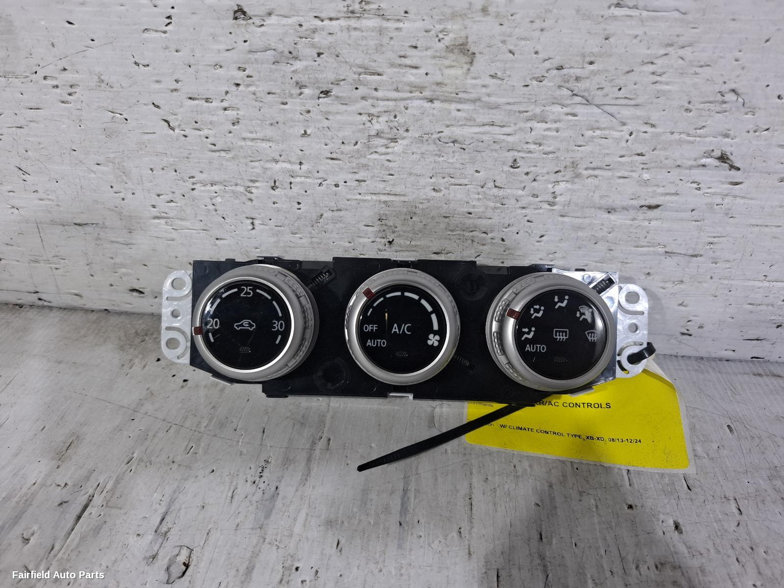 2013-2024 Mitsubishi Asx Heater Ac Controls