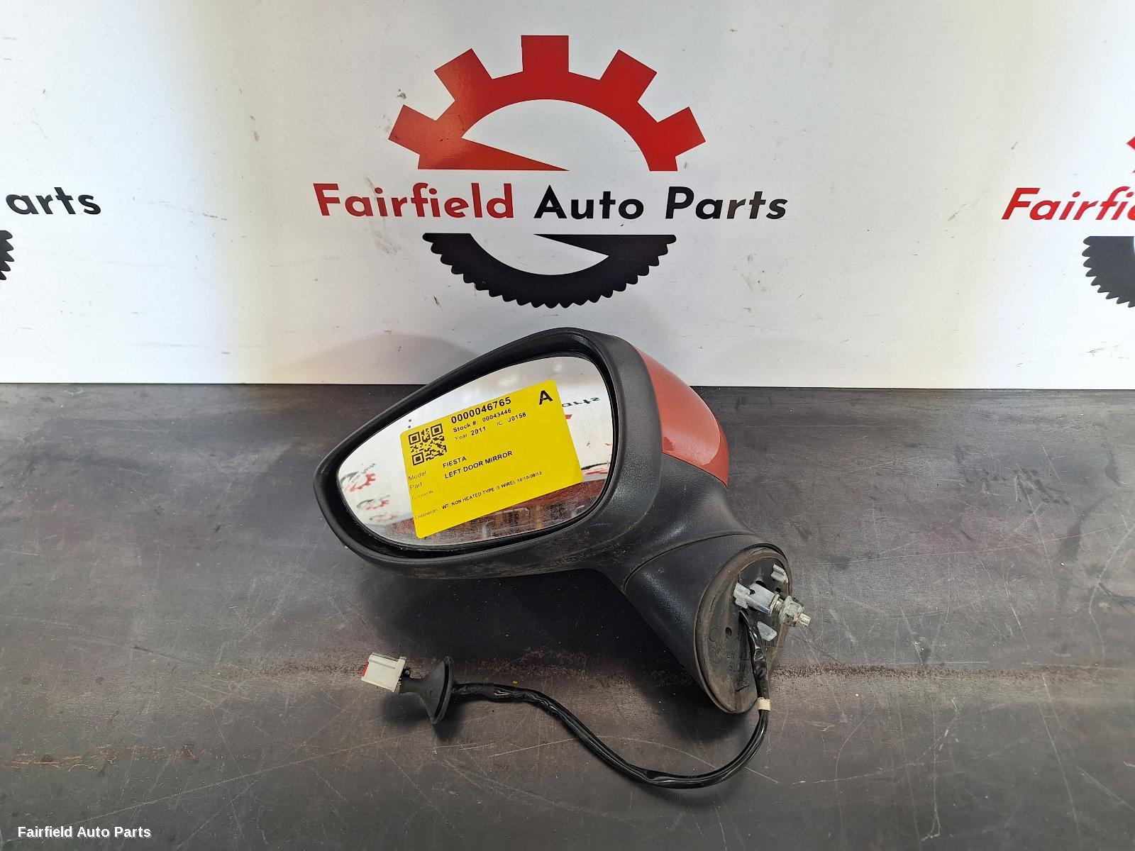 2010-2013 Ford Fiesta Left Door Mirror