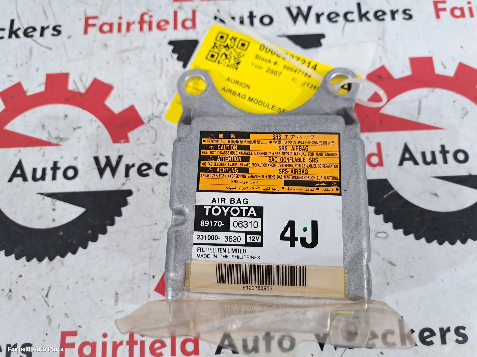 2006-2012 Toyota Aurion Airbag Module Sensor