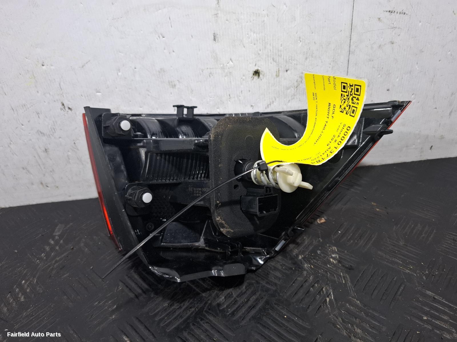 2017-2020 Volkswagen Golf Right Taillight