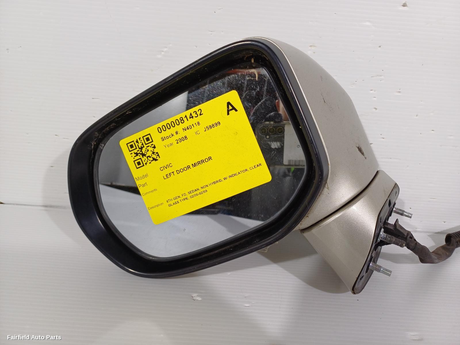 2006-2009 Honda Civic Left Door Mirror