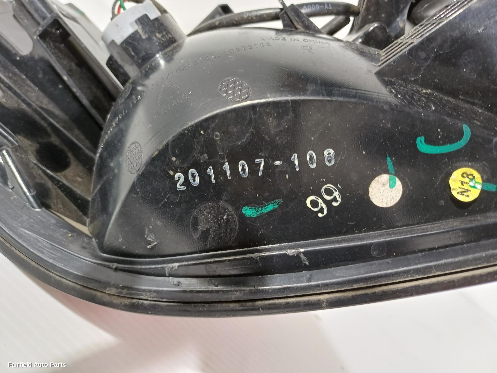 2017-2024 Mg Zs Right Taillight