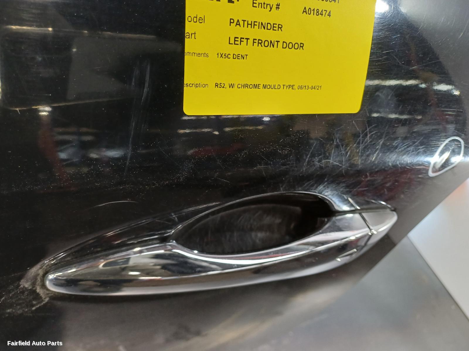 2013-2021 Nissan Pathfinder Left Front Door