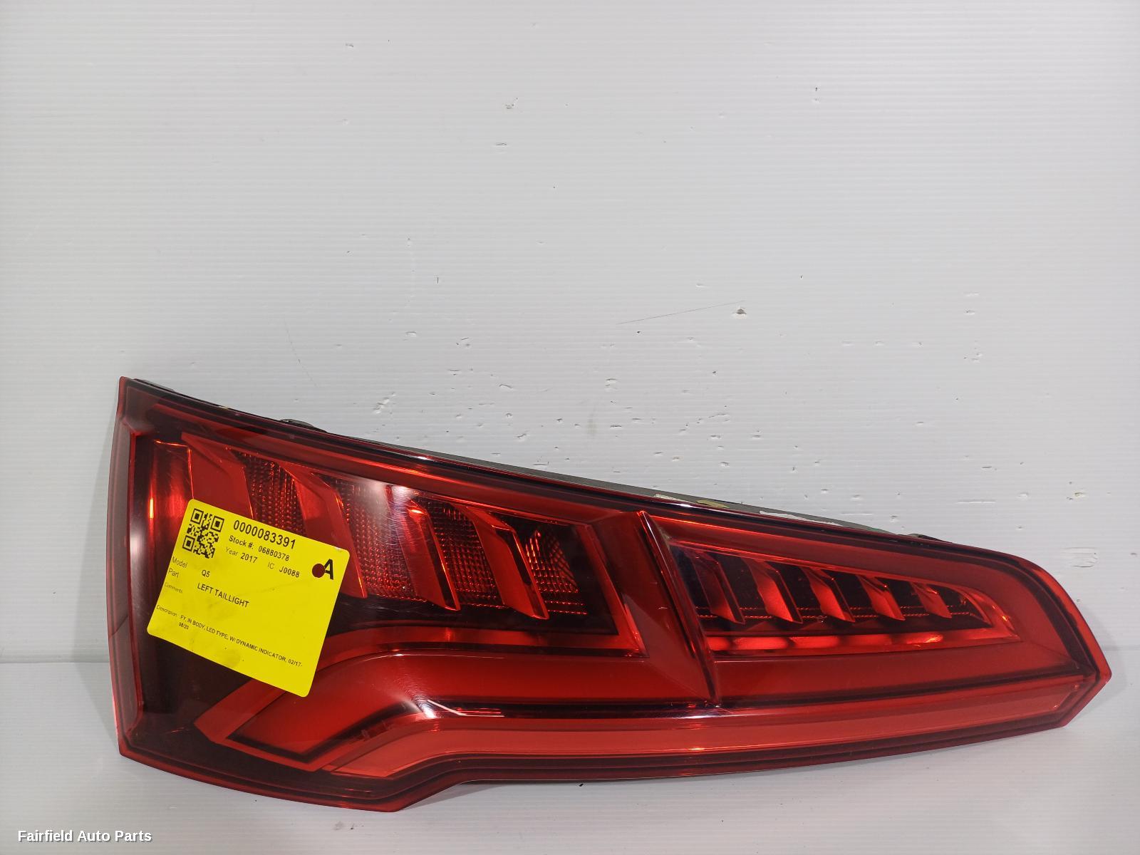 2017-2020 Audi Q5 Left Taillight
