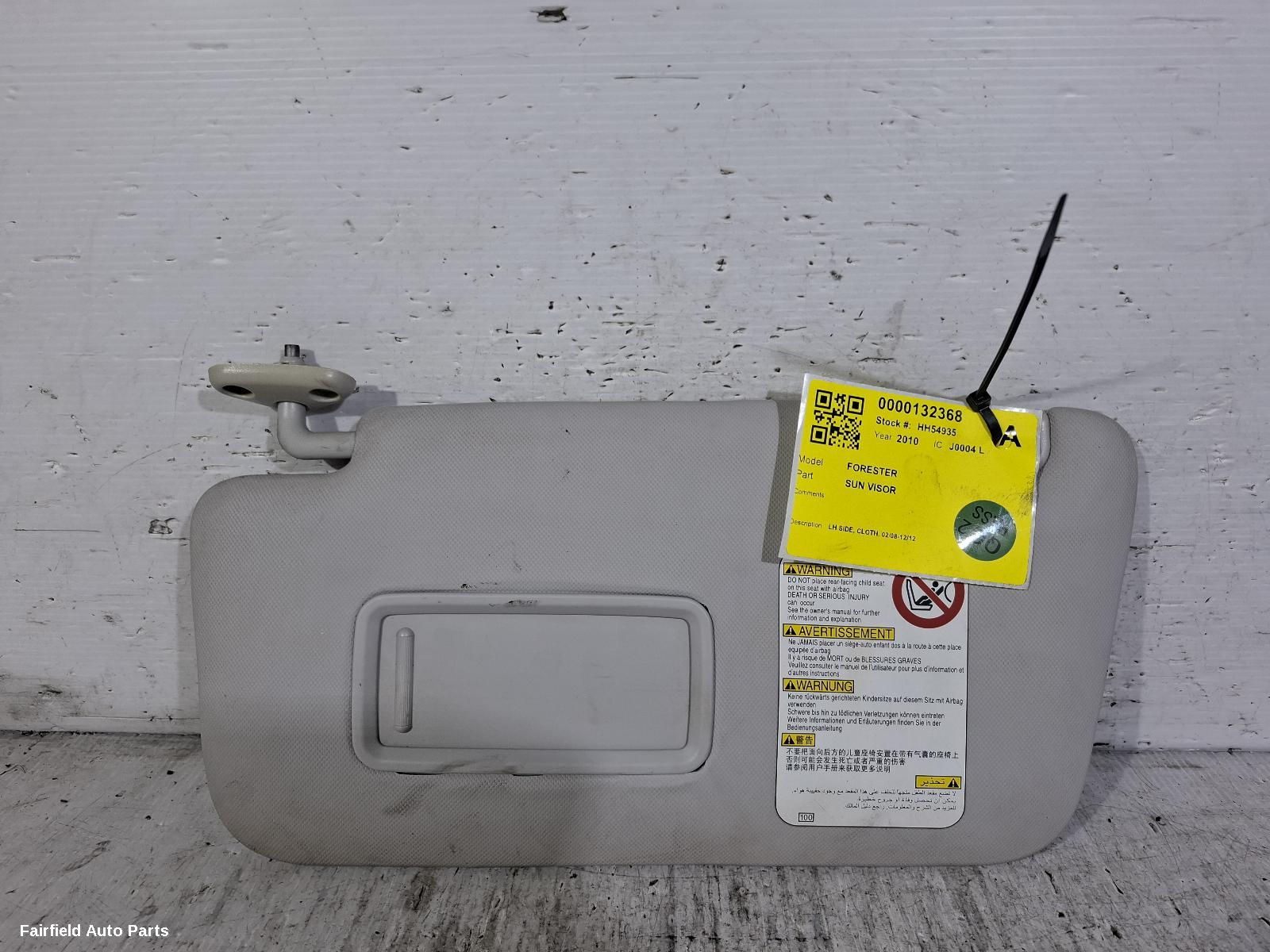 2008-2012 Subaru Forester Sunvisor
