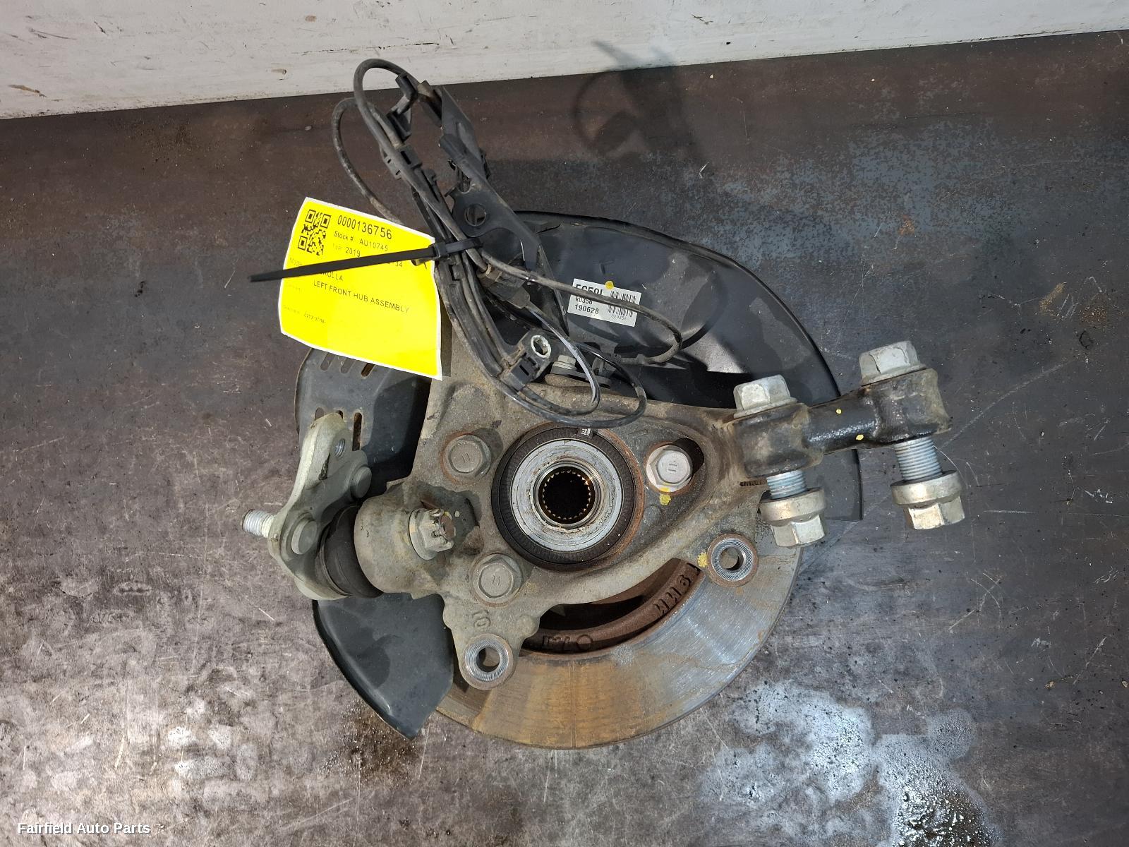 2018-2026 Toyota Corolla Left Front Hub Assembly
