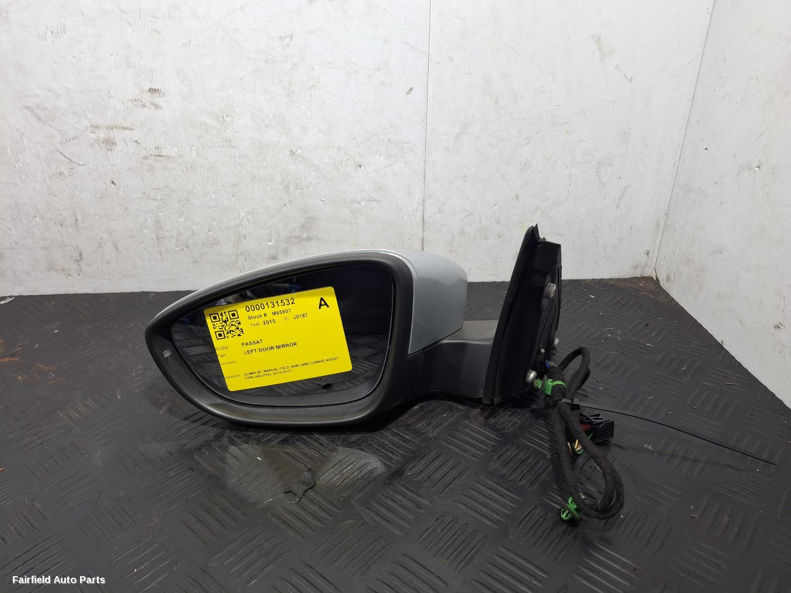 2010-2015 Volkswagen Passat Left Door Mirror