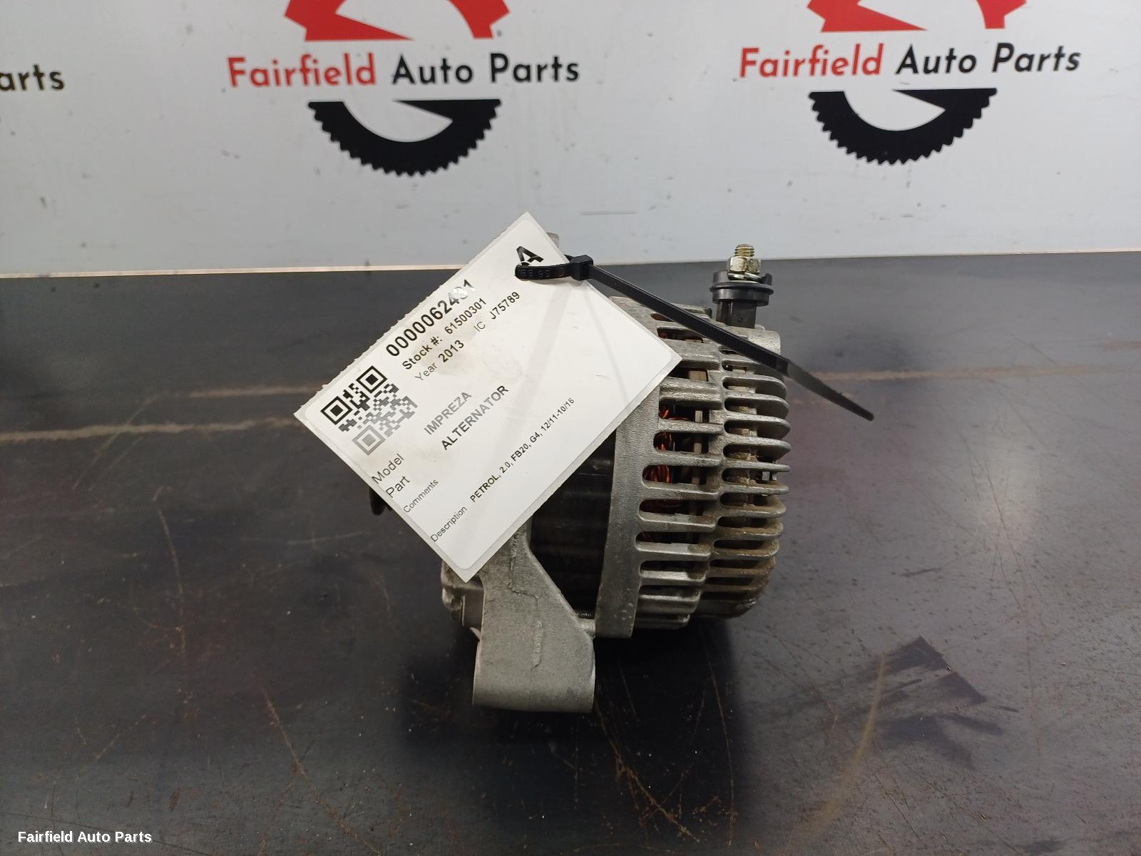 2011-2016 Subaru Impreza Alternator