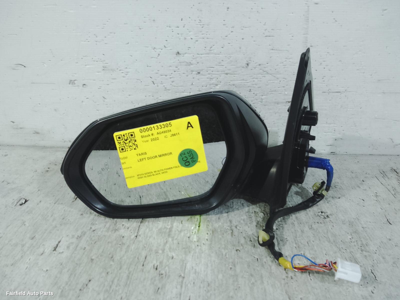 2020-2025 Toyota Yaris Left Door Mirror