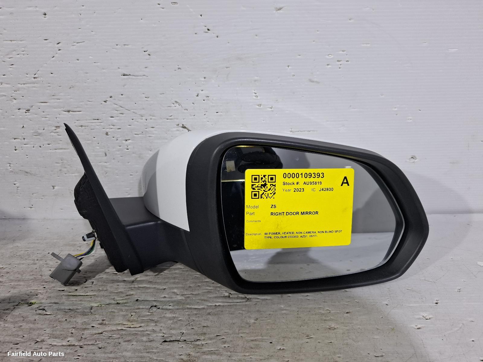 2017-2024 Mg Zs Right Door Mirror