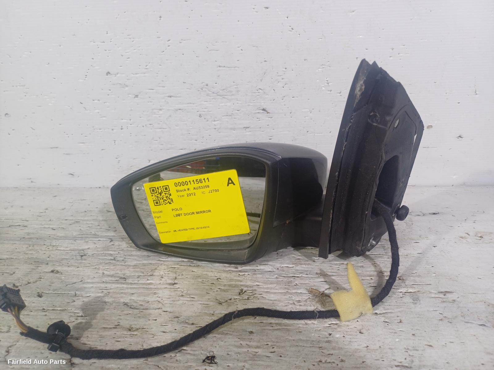 2010-2014 Volkswagen Polo Left Door Mirror